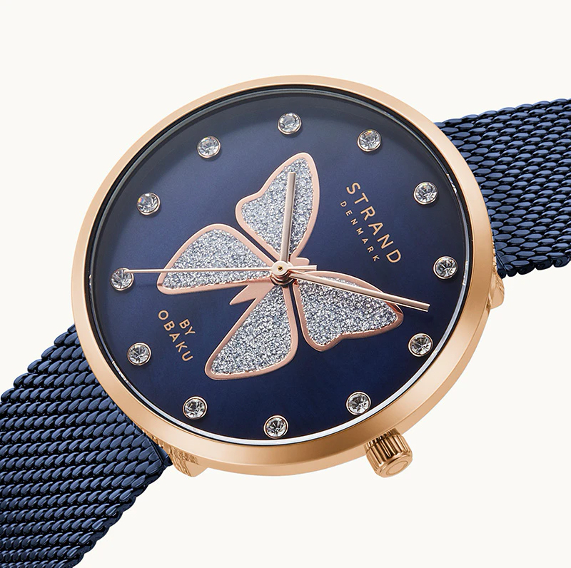 zegarek Strand S700LXVLML-DB różowe złoto Butterfly - miniatura 6