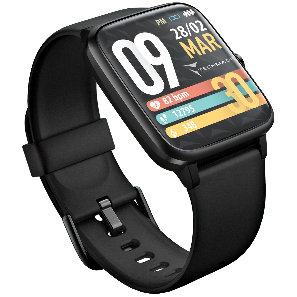 zegarek Techmade TM-MOVE-BK Smartwatch Move Full Black Move z tworzywa sztucznego - miniatura 6