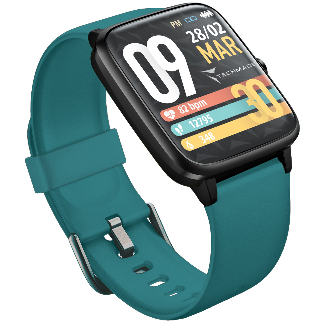 zegarek Techmade TM-MOVE-GR Smartwatch Move Green Move z tworzywa sztucznego - miniatura 6