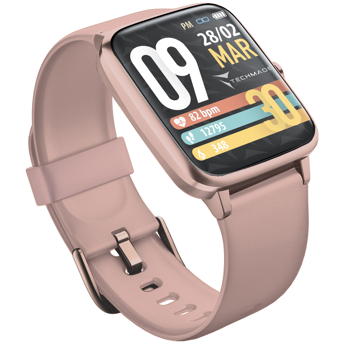 zegarek Techmade TM-MOVE-PK Smartwatch Move Pink Move z tworzywa sztucznego - miniatura 6