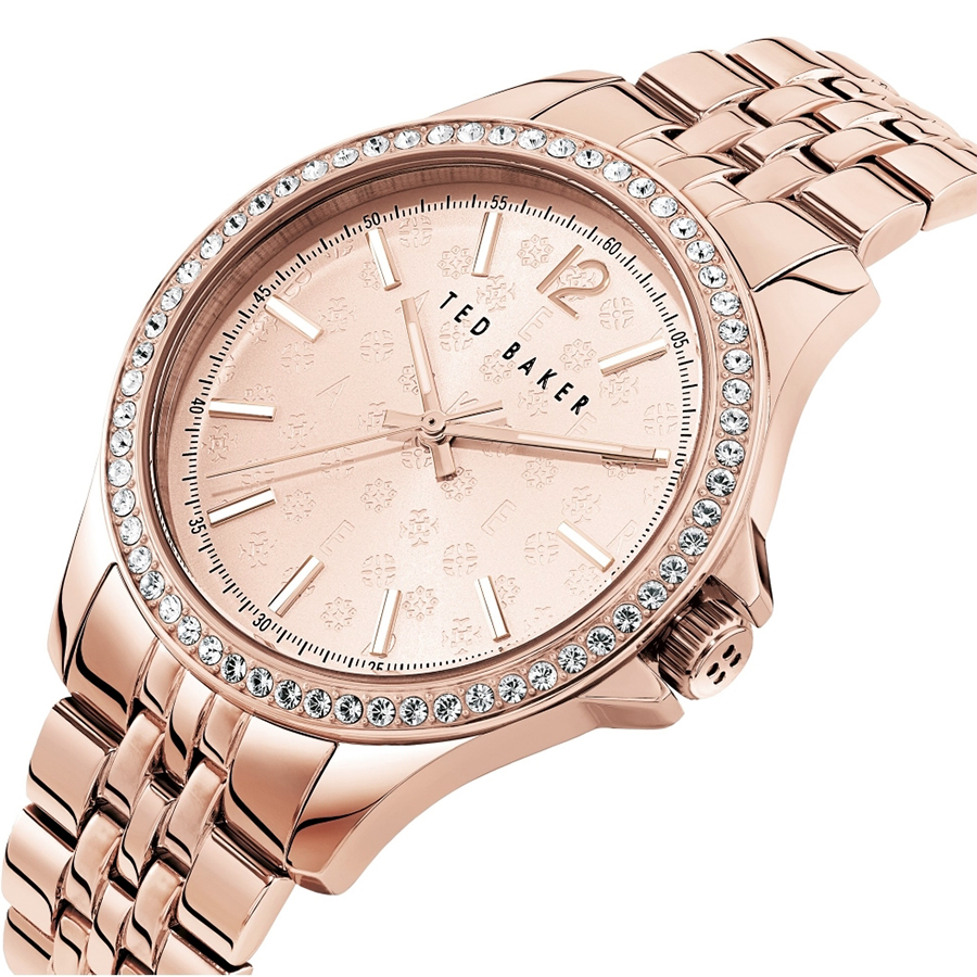 Ted Baker BKPNIF903 Nicolya bransoleta klasyczny zegarek różowe złoto - miniatura 7