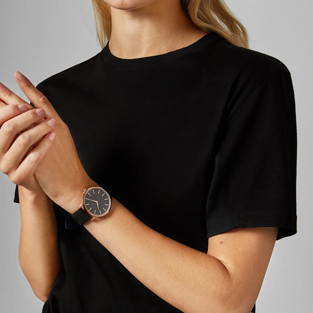 Ted Baker BKPPOF902 zegarek różowe złoto klasyczny pasek pasek - miniatura 3