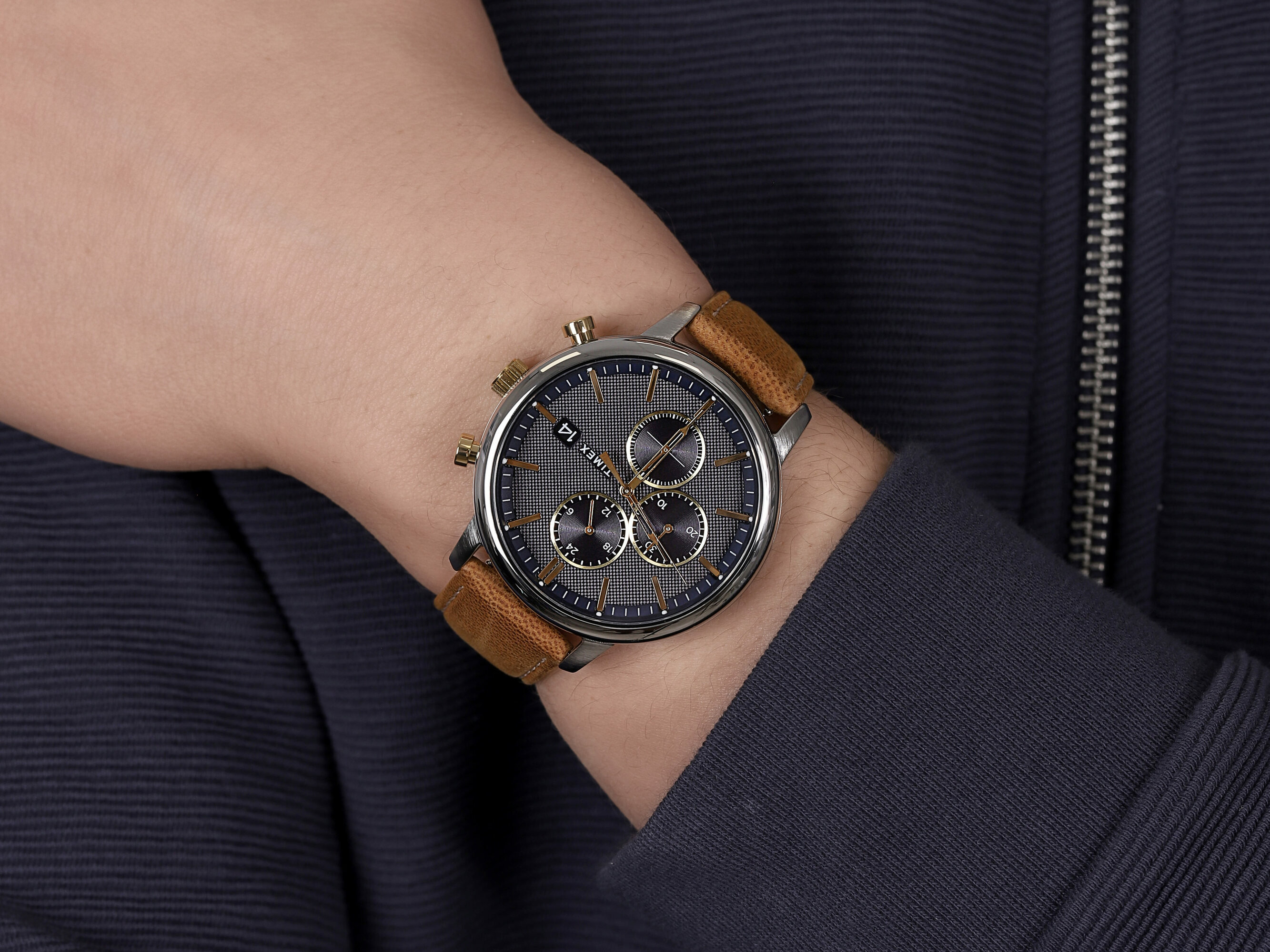 zegarek Timex TW2U39000 srebrny Chicago - miniatura 6