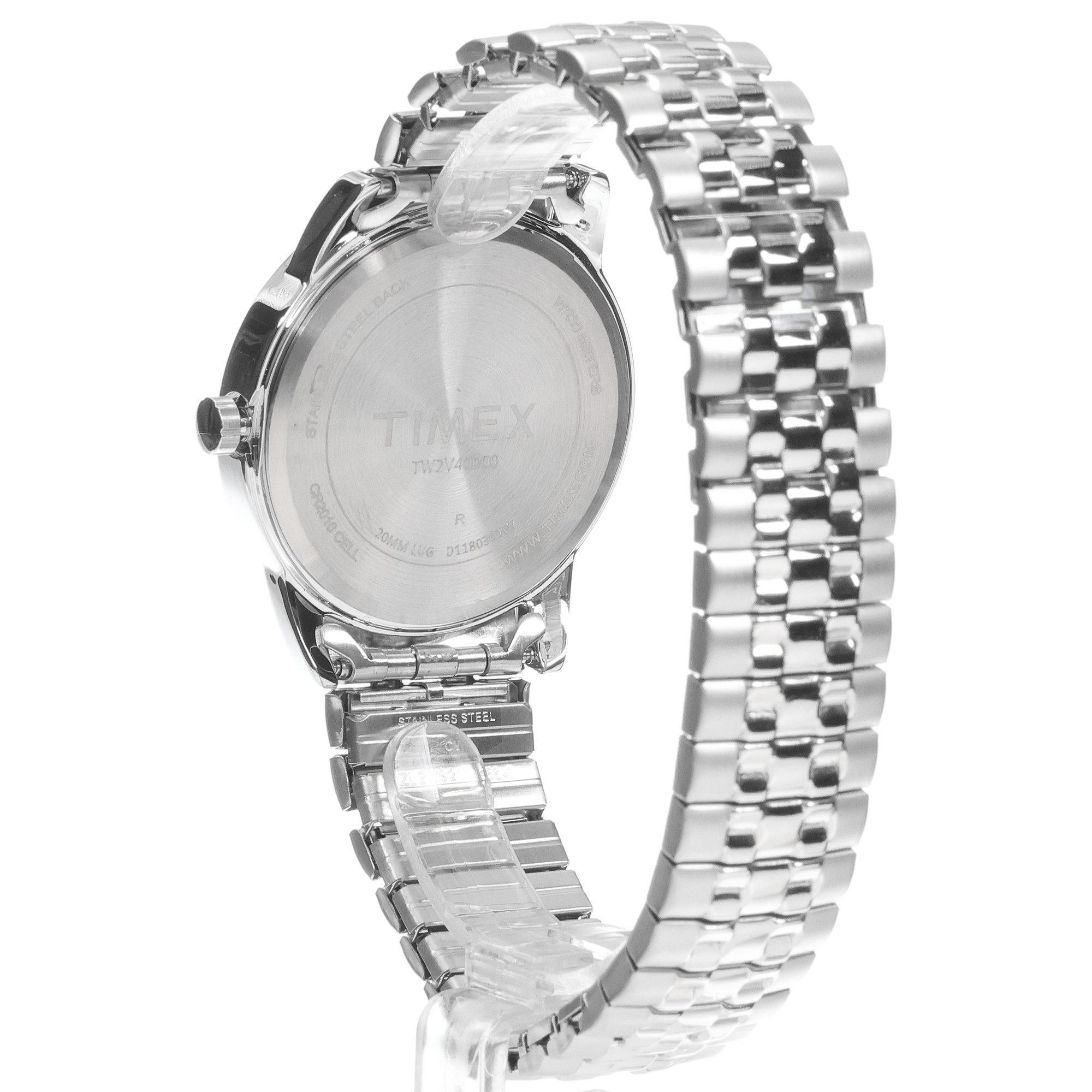 zegarek Timex TW2V40000 kwarcowy męski Easy Reader Easy Reader 38mm Stainless Steel Expansion Band - miniatura 4