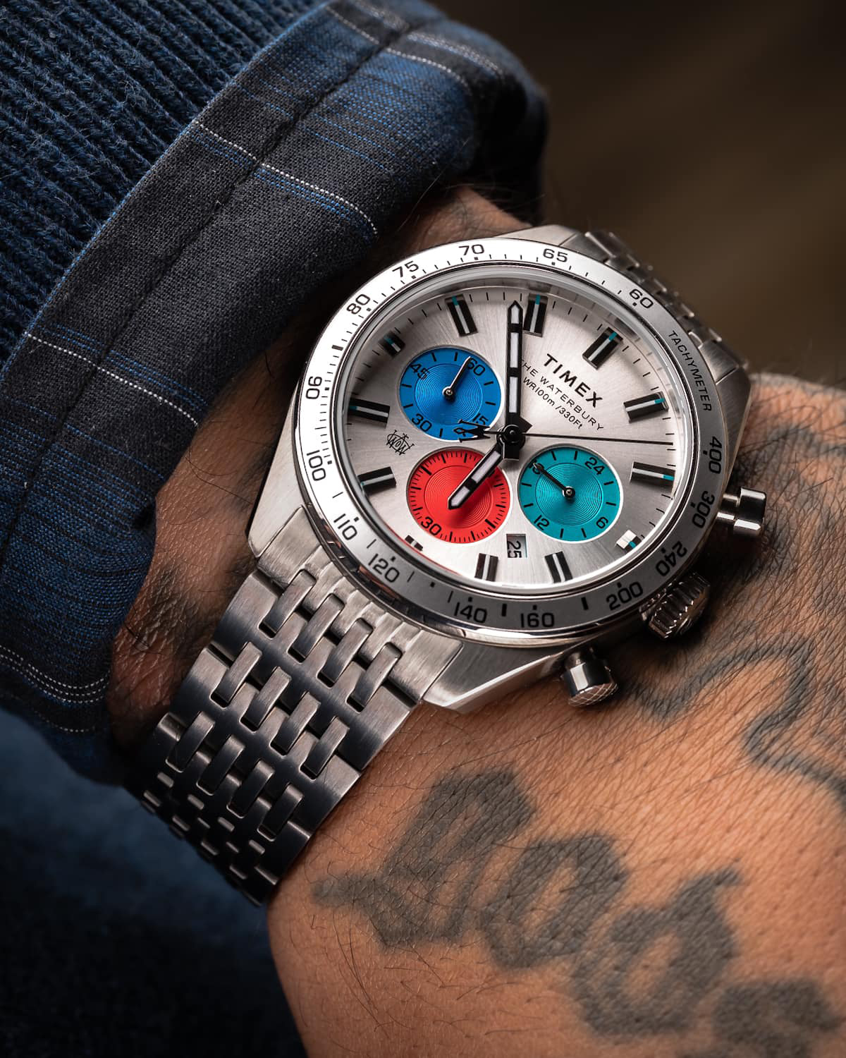zegarek Timex TW2V42400 srebrny Waterbury - miniatura 7