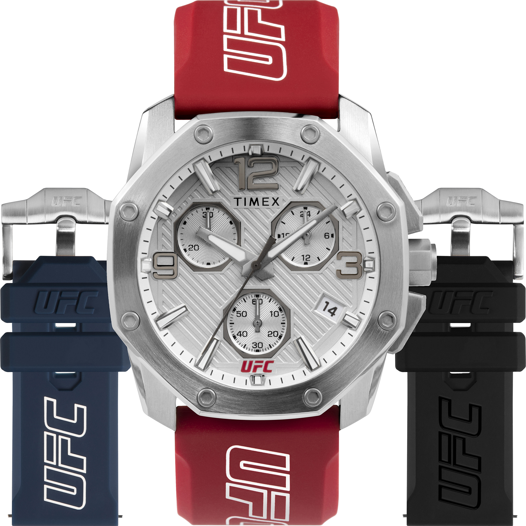 zegarek Timex TWG047400 UFC Icon Chronograph męski z chronograf UFC - miniatura 3