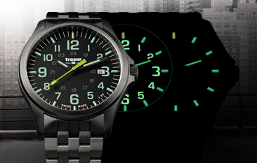 zegarek Traser TS-107869 kwarcowy męski P67 Officer Pro P67 Officer Pro GunMetal Black/Lime - miniatura 4