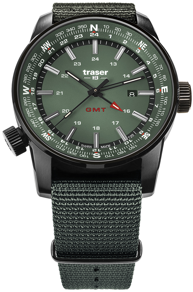 P68 Pathfinder GMT Green NATO Strap Traser TS-109035 