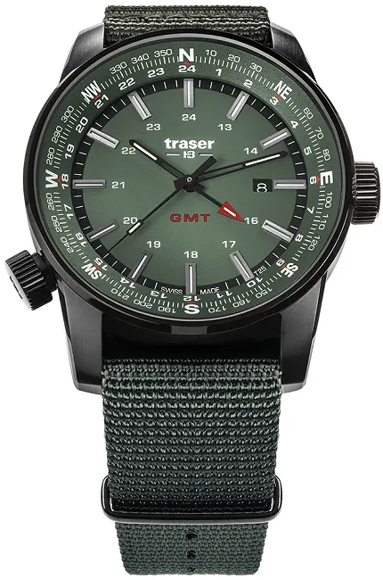 Traser TS-109035 P68 Pathfinder GMT P68 Pathfinder GMT Green - zdjęcie 1