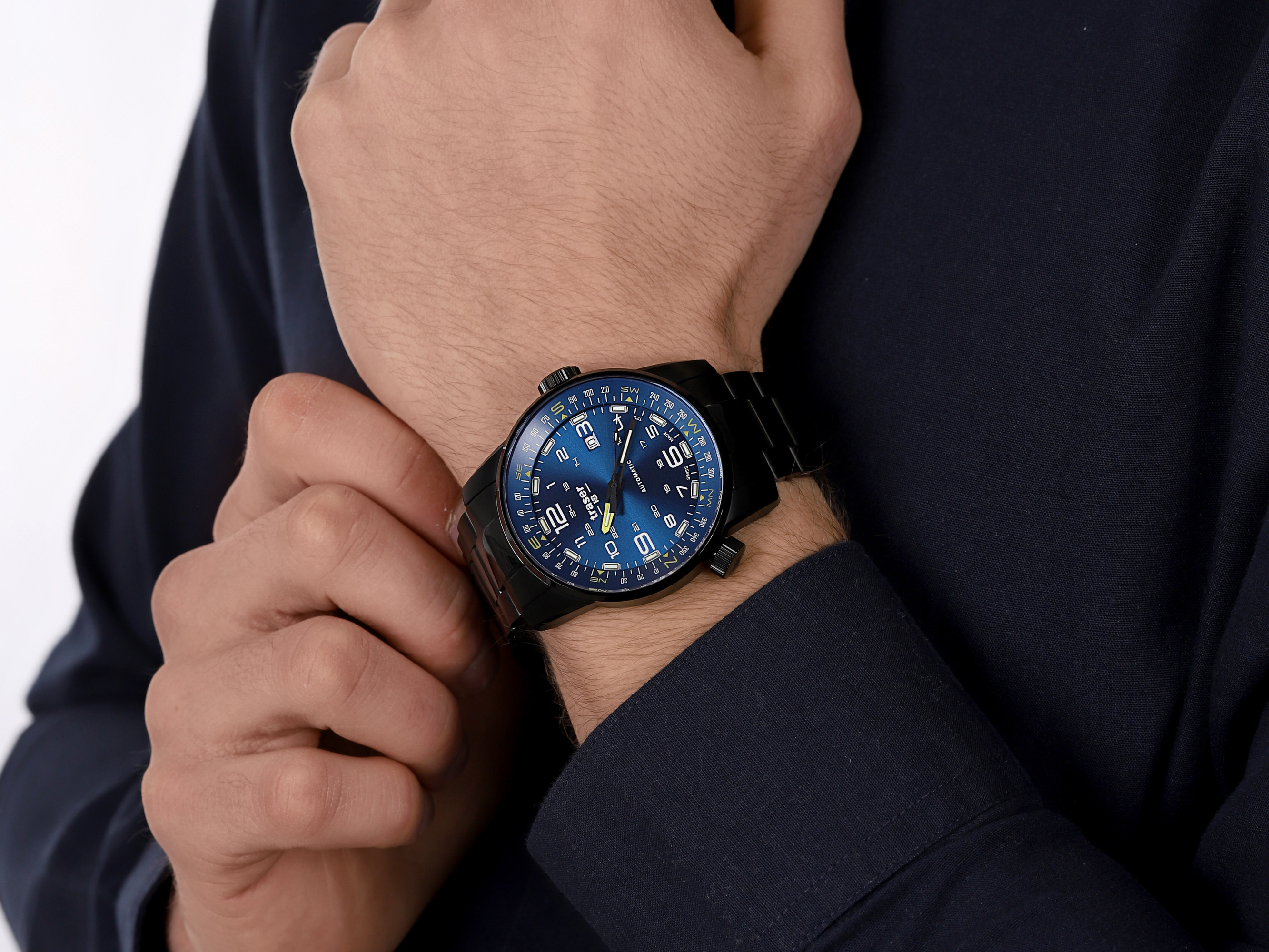 zegarek Traser TS-109523 P68 Pathfinder Automatic Blue Stainless Steel P68 Pathfinder szafirowe - miniatura 3