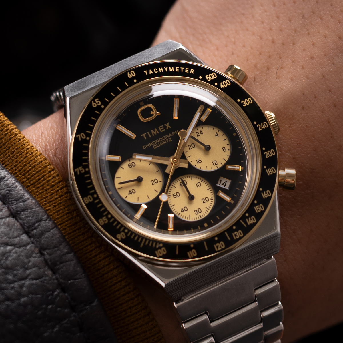 zegarek TW2W64200 srebrny Q Timex Reissue