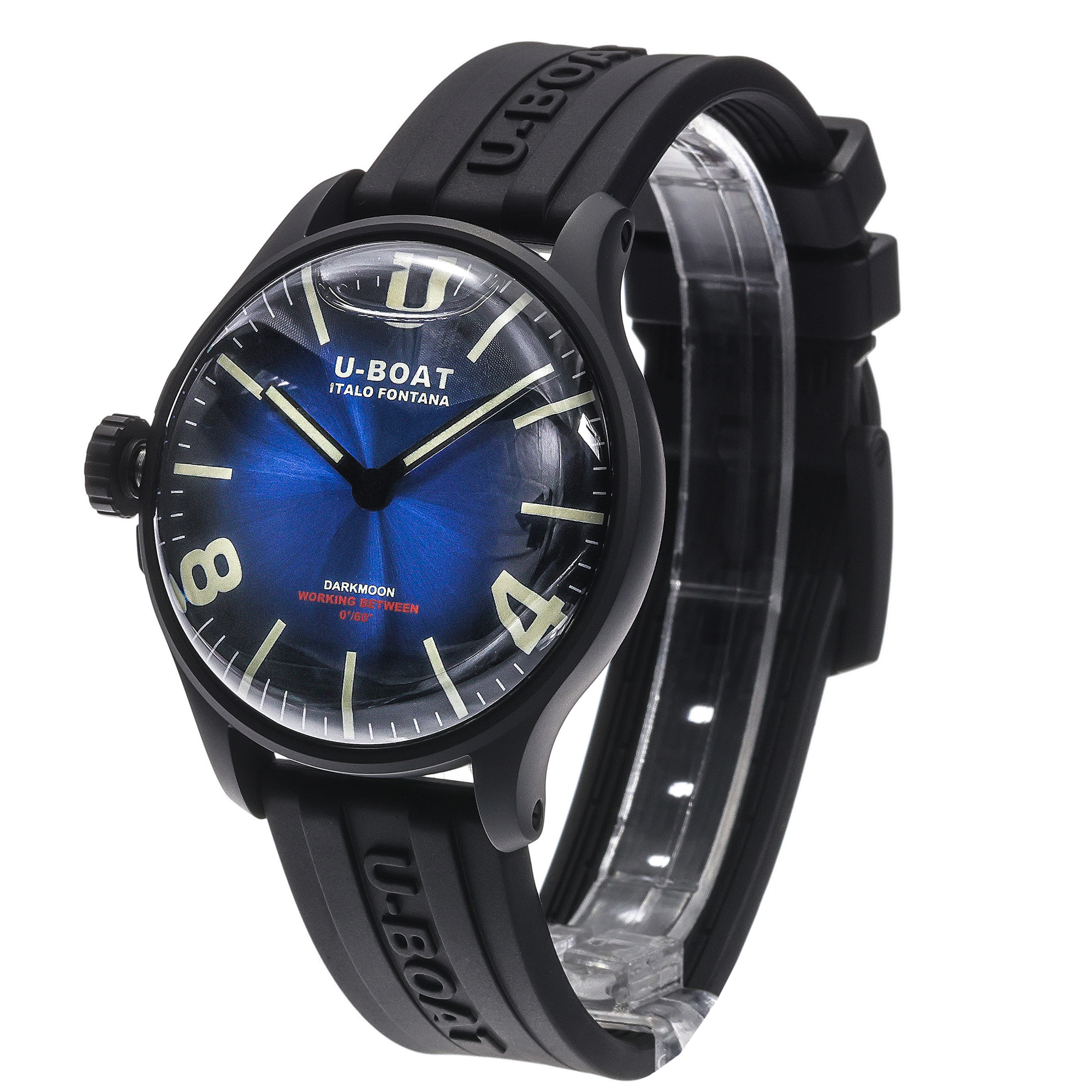 zegarek U-BOAT 8700 kwarcowy męski Darkmoon DARKMOON 44MM BLUE IPB SOLEIL - miniatura 9