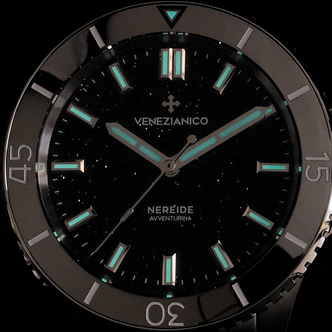 zegarek Venezianico 3121550C NEREIDE 39 AVVENTURINA NERA Nereide Tungsteno szafirowe - miniatura 5