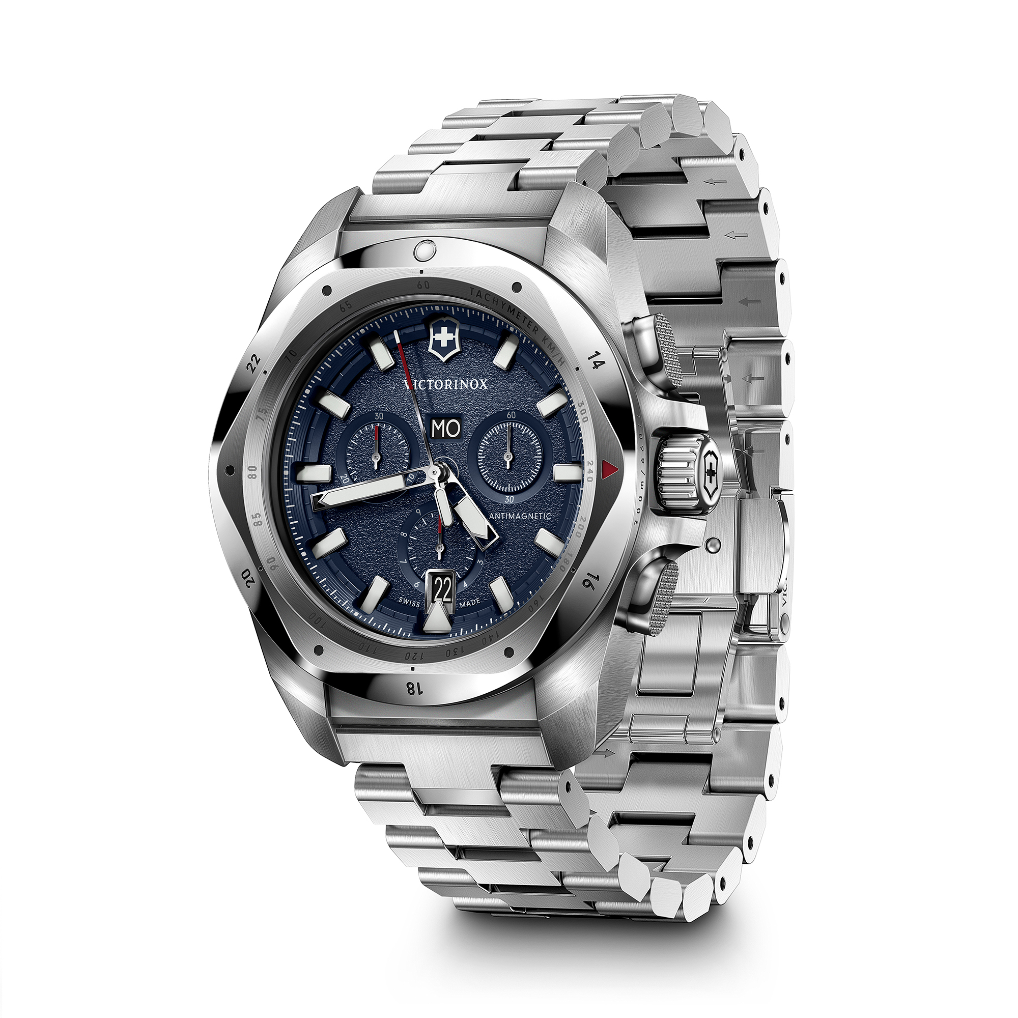 zegarek Victorinox 241985 INOX Quartz Chrono męski z tachometr INOX - miniatura 2