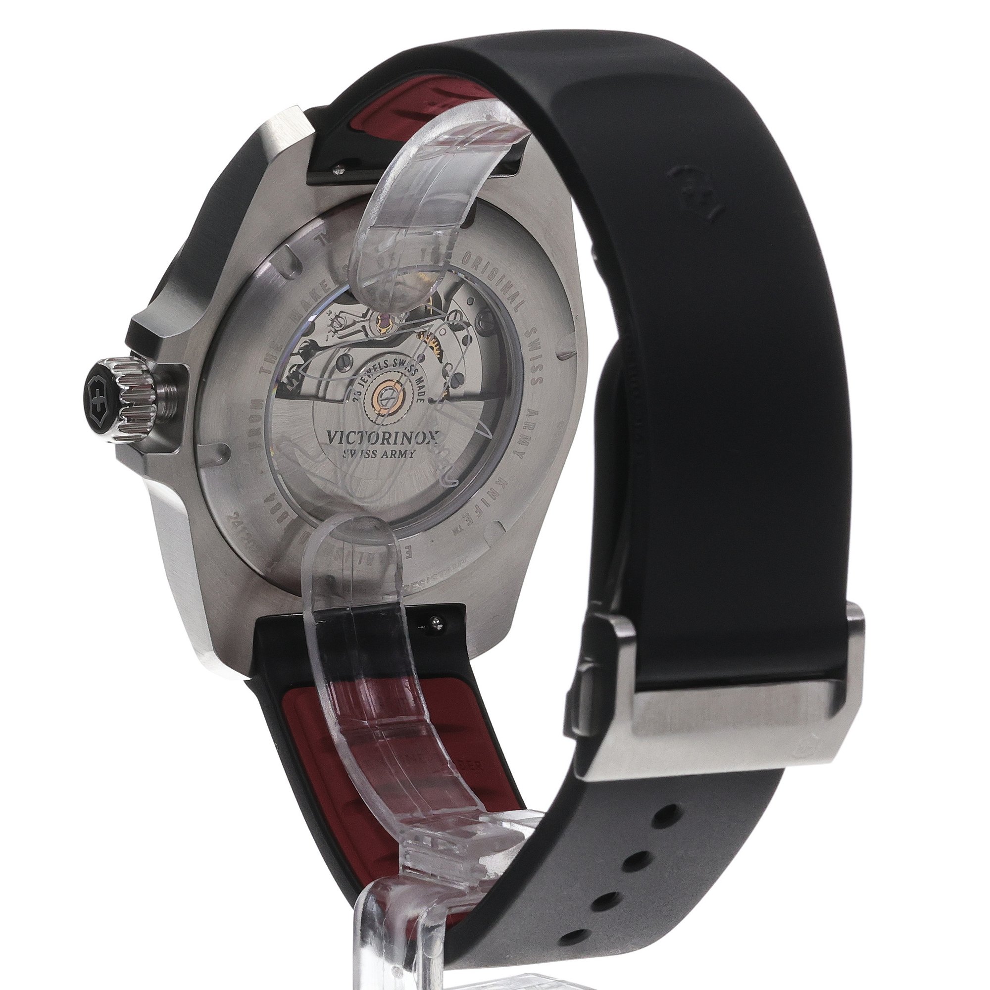 zegarek Victorinox 242039 INOX Automatic Steel Black INOX szafirowe - miniatura 4