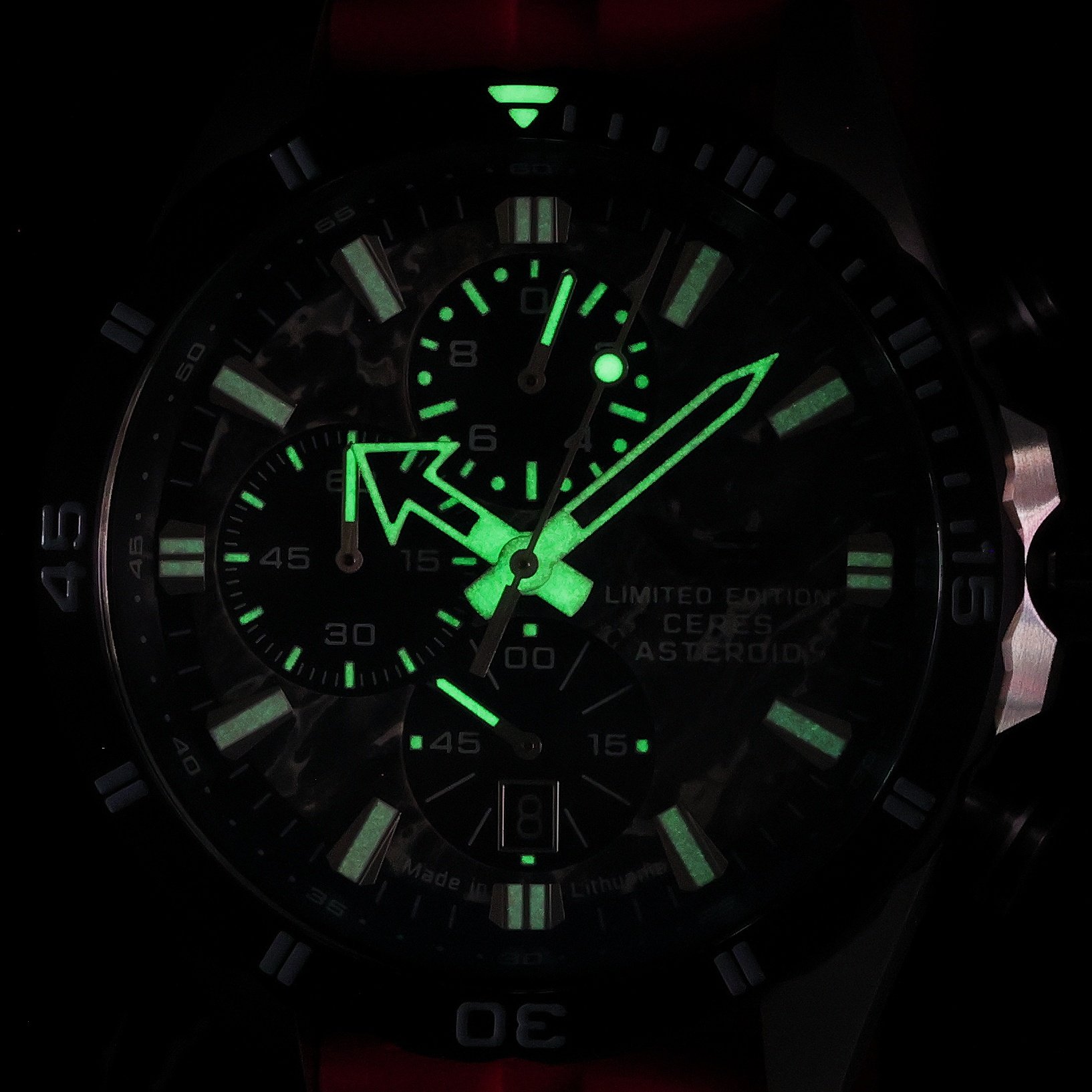 zegarek Vostok Europe 6S10-320E693SR kwarcowy męski Almaz Almaz Chrono Ceres Asteroid Special Edition - miniatura 5