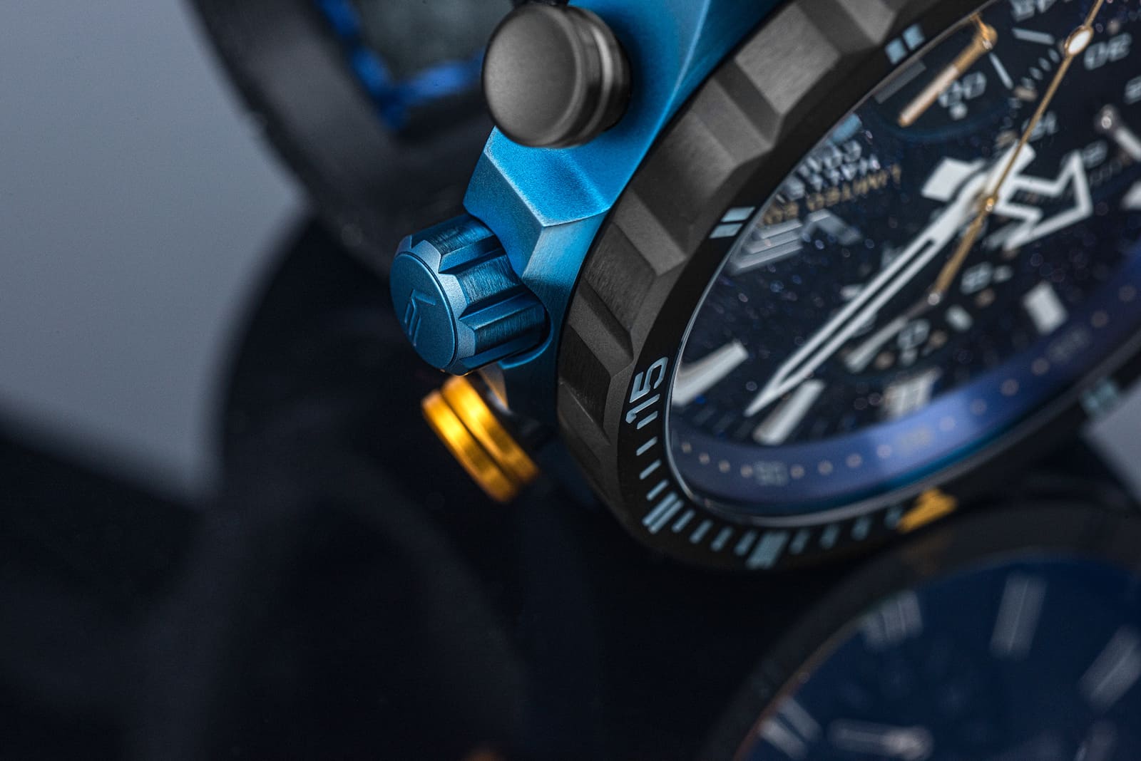 zegarek Vostok Europe 6S10-320E694 Almaz Chrono Halleys Comet Special Edition Almaz mineralne utwardzane - miniatura 11