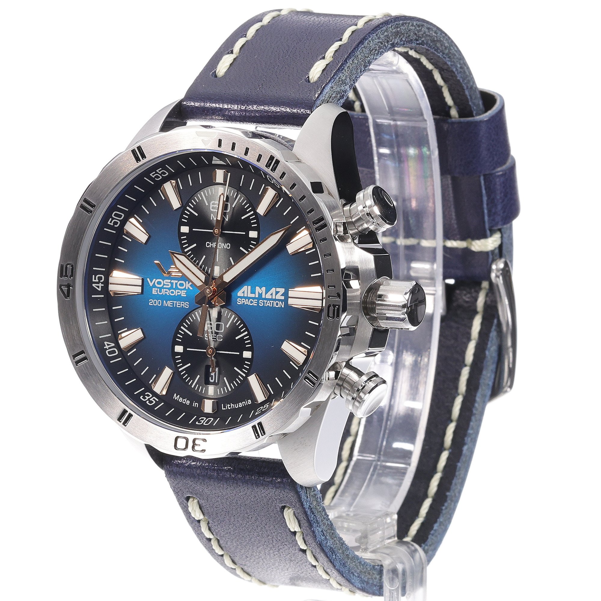 zegarek Vostok Europe 6S11-320A675 srebrny Almaz - miniatura 2
