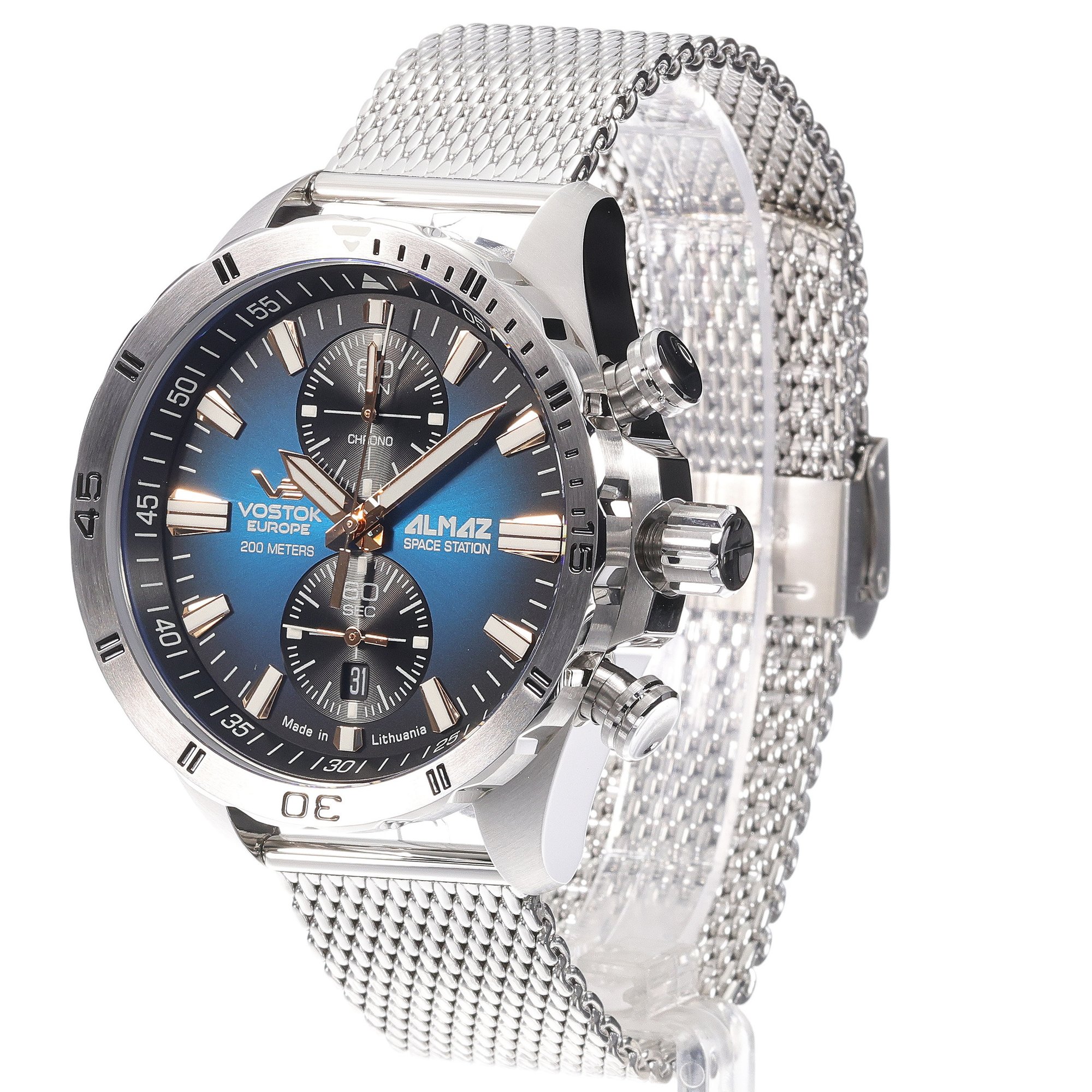 zegarek Vostok Europe 6S11-320A675B kwarcowy męski Almaz Almaz Chrono - miniatura 2