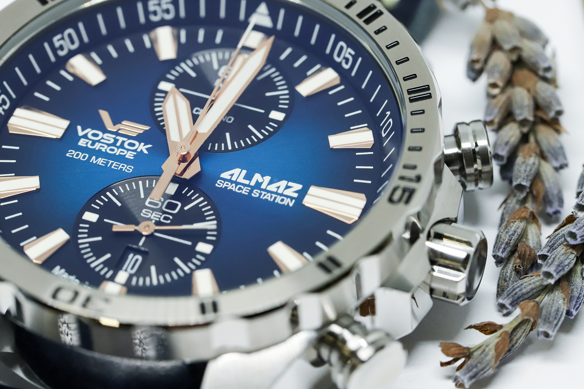 zegarek Vostok Europe 6S11-320A675S męski z chronograf Almaz - miniatura 6