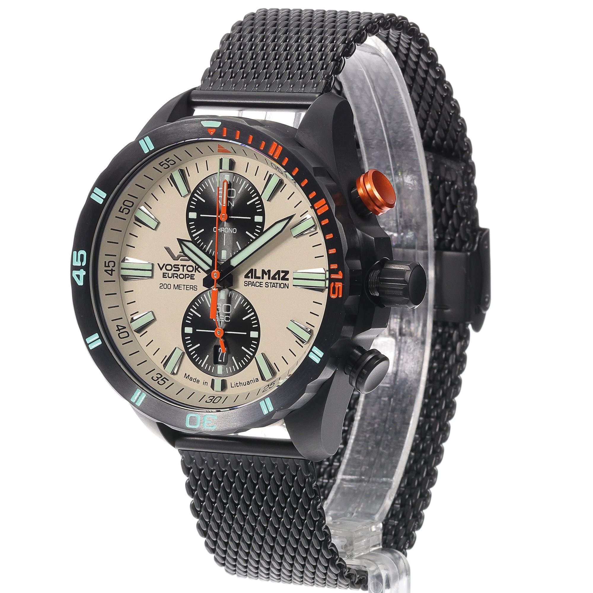 zegarek Vostok Europe 6S11-320C677B kwarcowy męski Almaz Almaz Chrono - miniatura 2