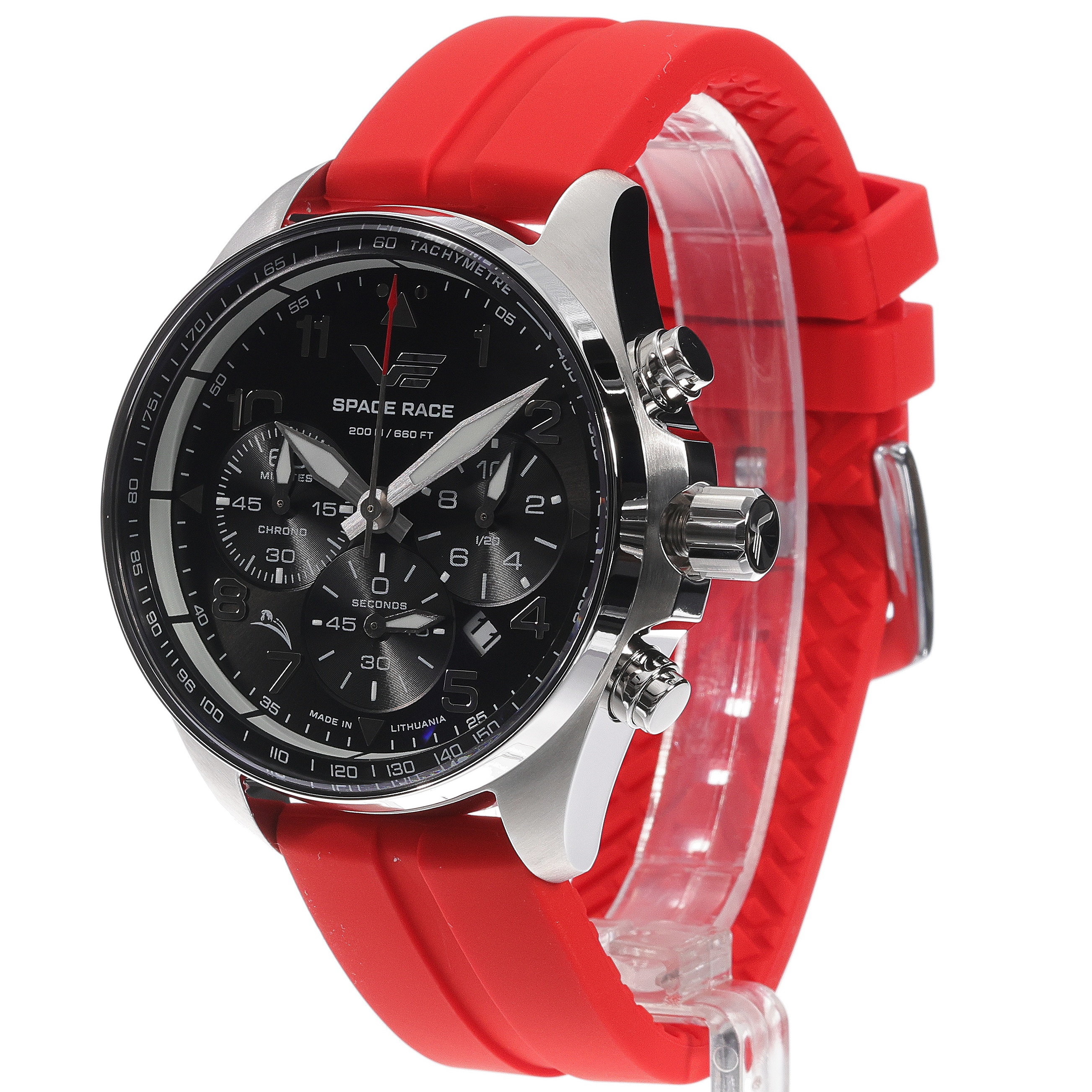 zegarek Vostok Europe 6S20-325A741SR kwarcowy męski Space Race Space Race Black Chrono - miniatura 6