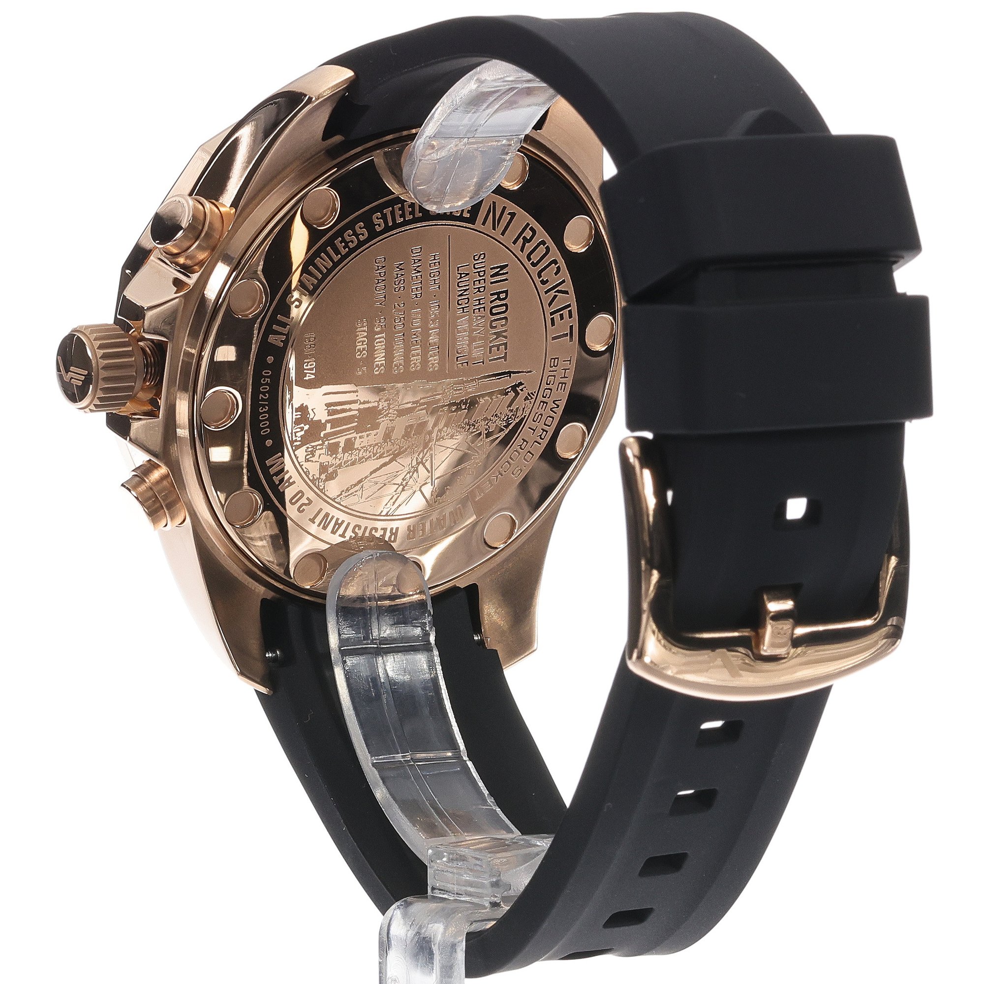 zegarek Vostok Europe 6S21-225B619S męski z chronograf N1 Rocket - miniatura 4