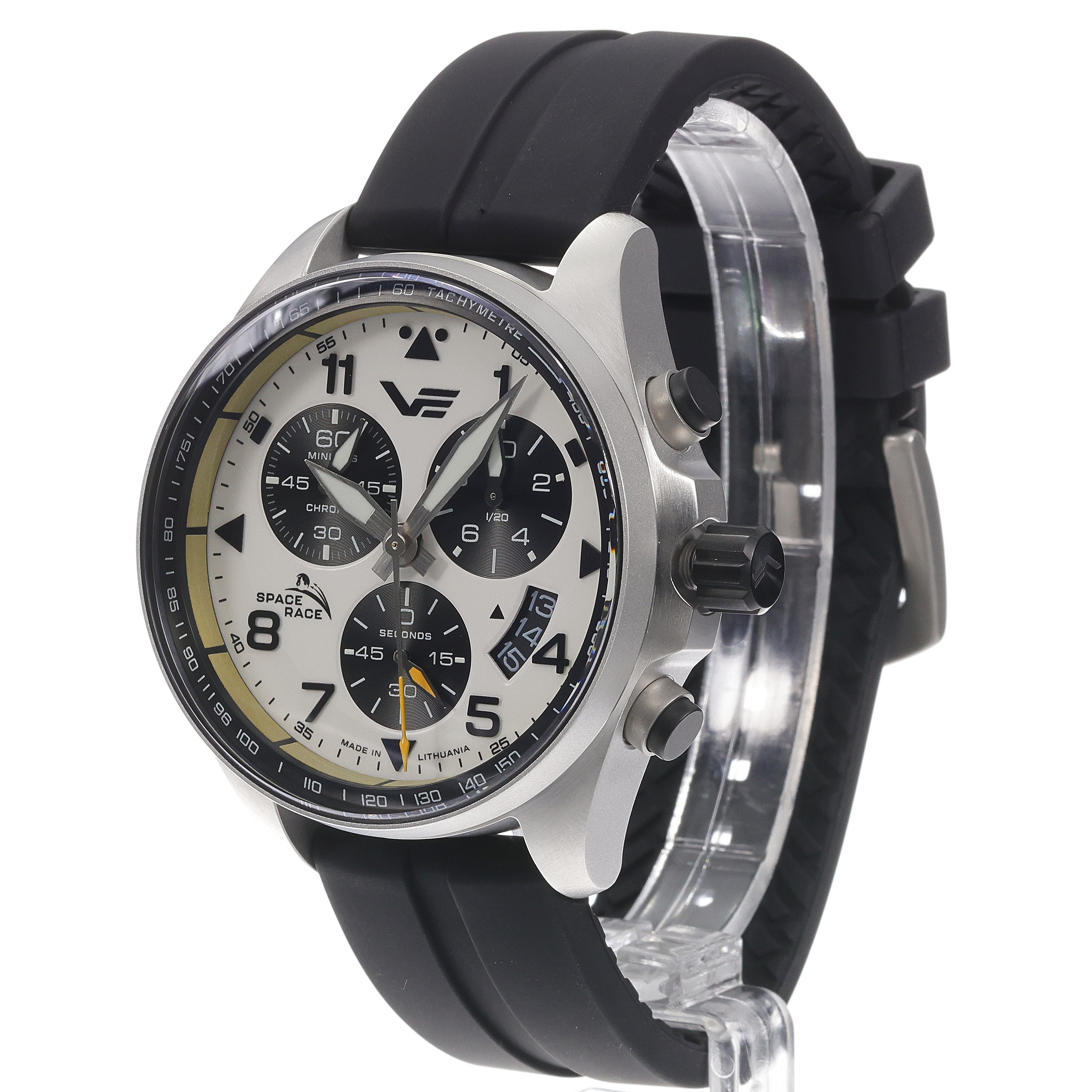 zegarek Vostok Europe 6S30-325A743SB kwarcowy męski Space Race Space Race White Chrono