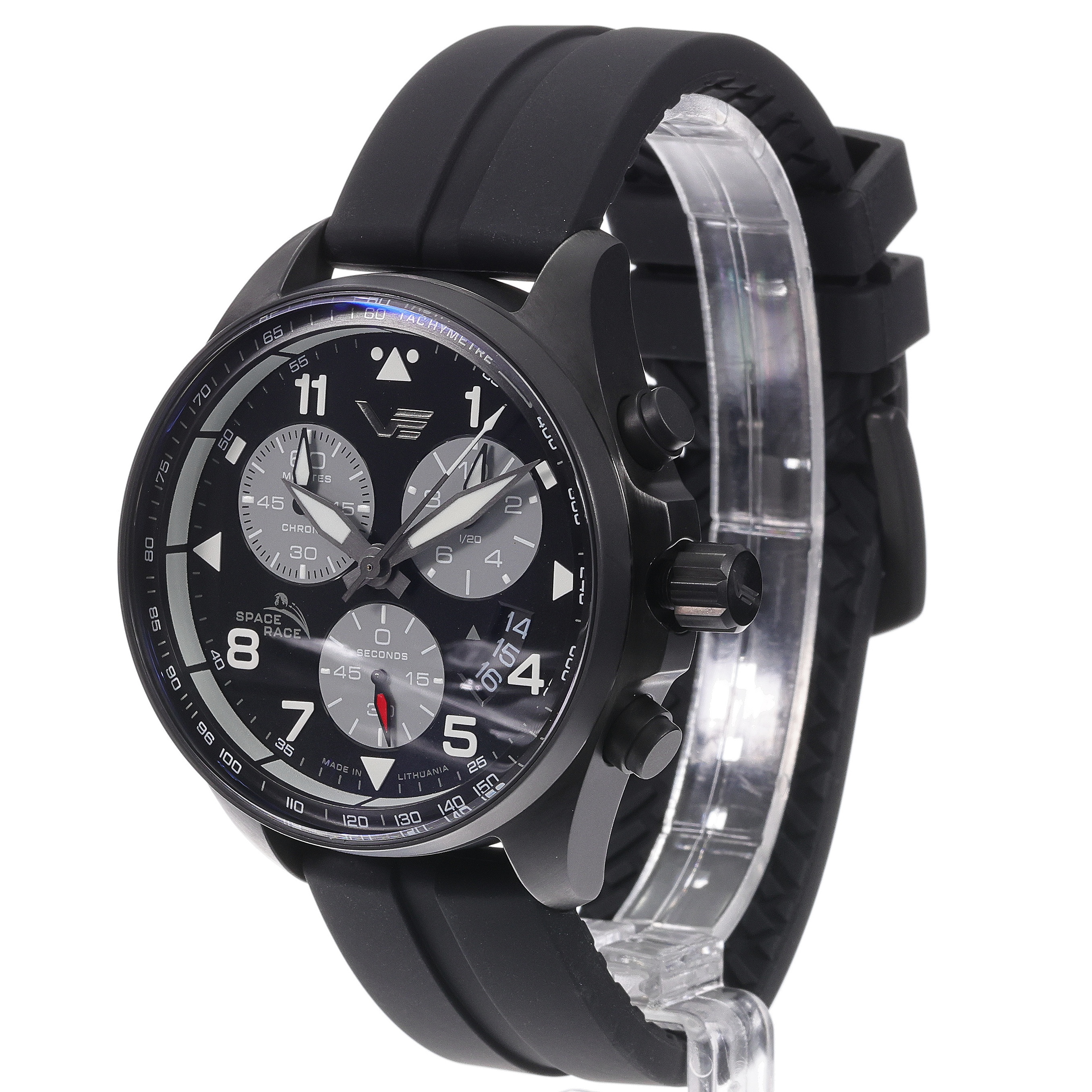 zegarek Vostok Europe 6S30-325C744SB kwarcowy męski Space Race Space Race Full Black Chrono - miniatura 6