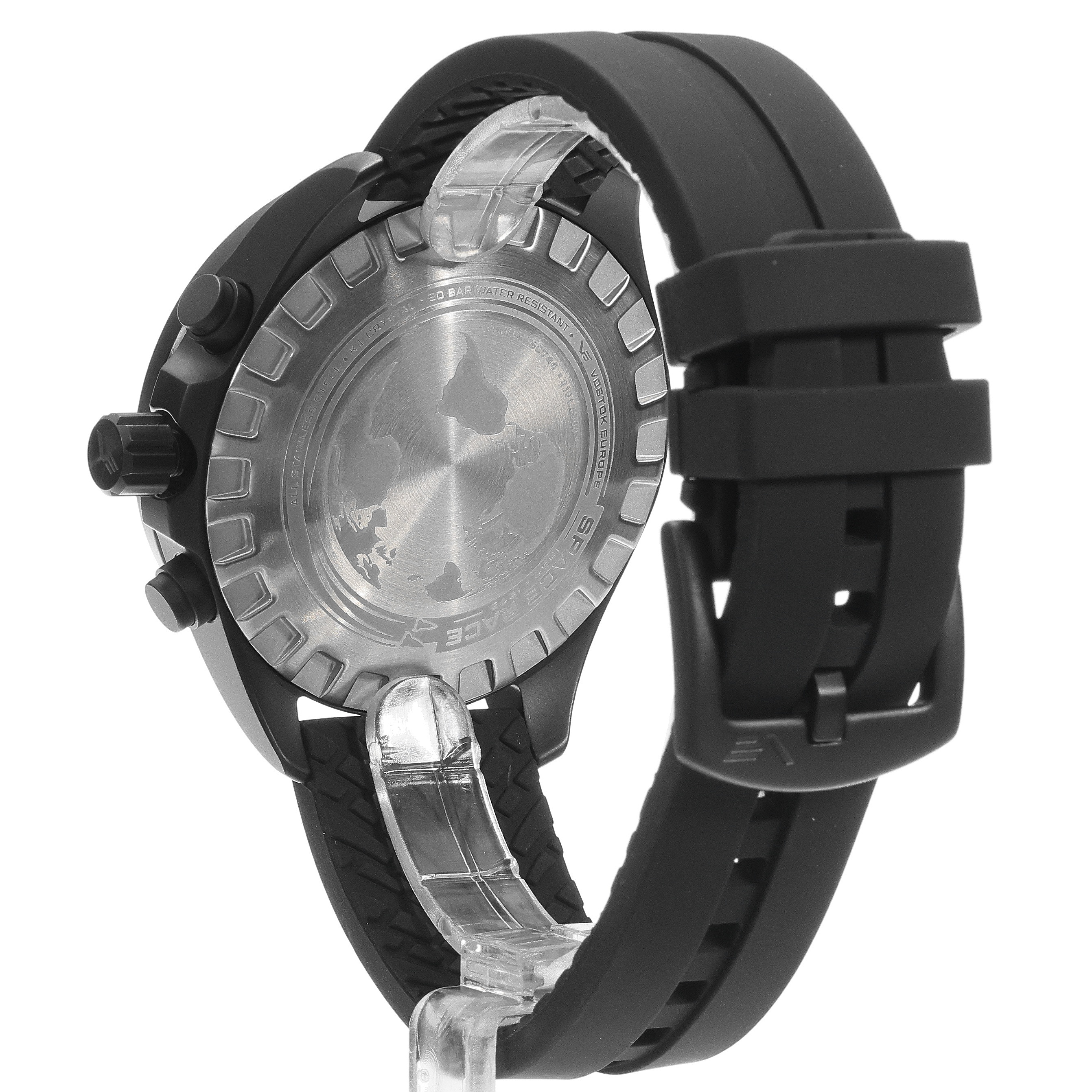 zegarek Vostok Europe 6S30-325C744SB Space Race Full Black Chrono męski z tachometr Space Race - miniatura 3