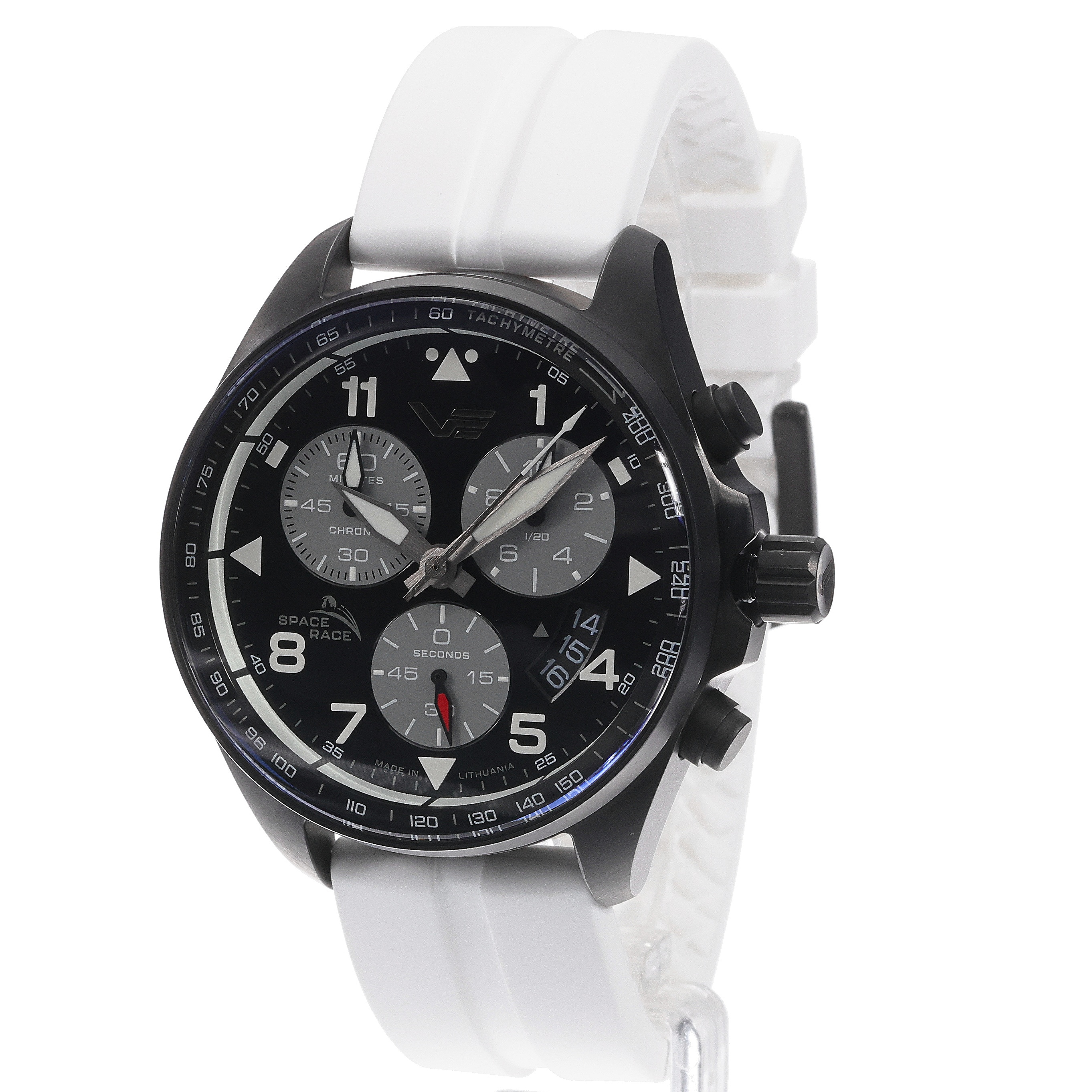 zegarek Vostok Europe 6S30-325C744SW kwarcowy męski Space Race Space Race Full Black Chrono