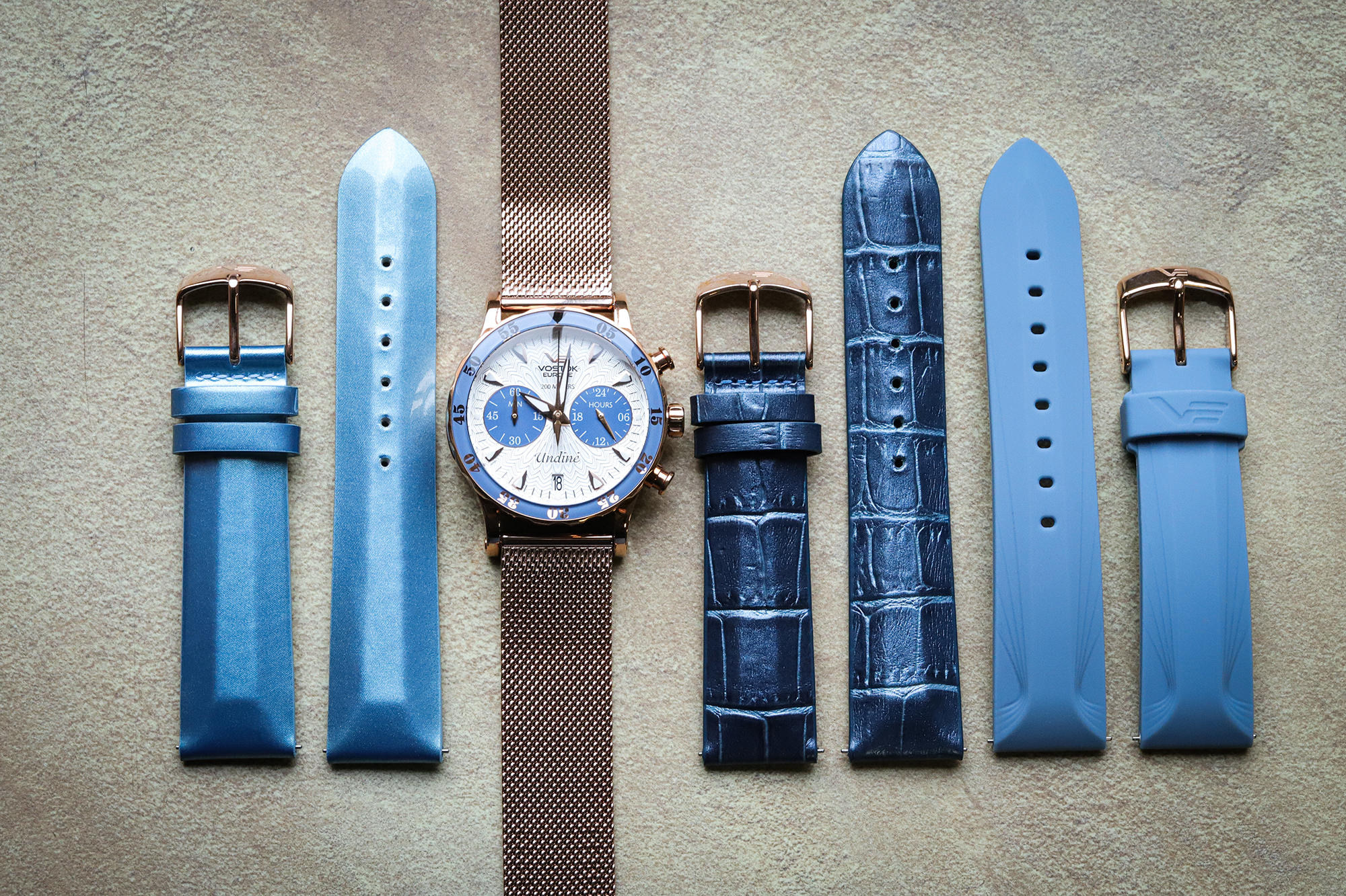 zegarek Vostok Europe VK64-515B527B kwarcowy damski Undine Undine Chrono - miniatura 10