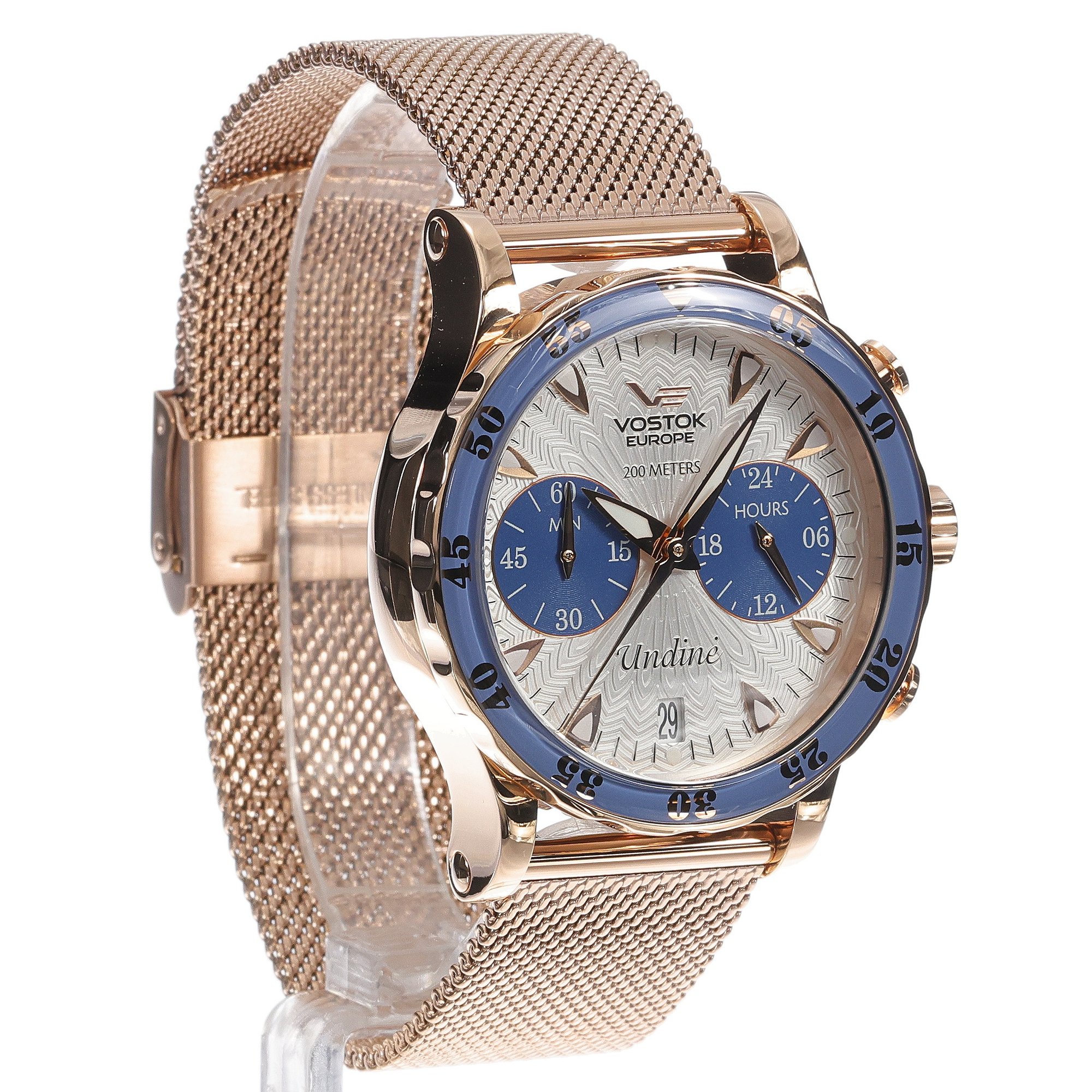 zegarek Vostok Europe VK64-515B527B różowe złoto Undine - miniatura 3
