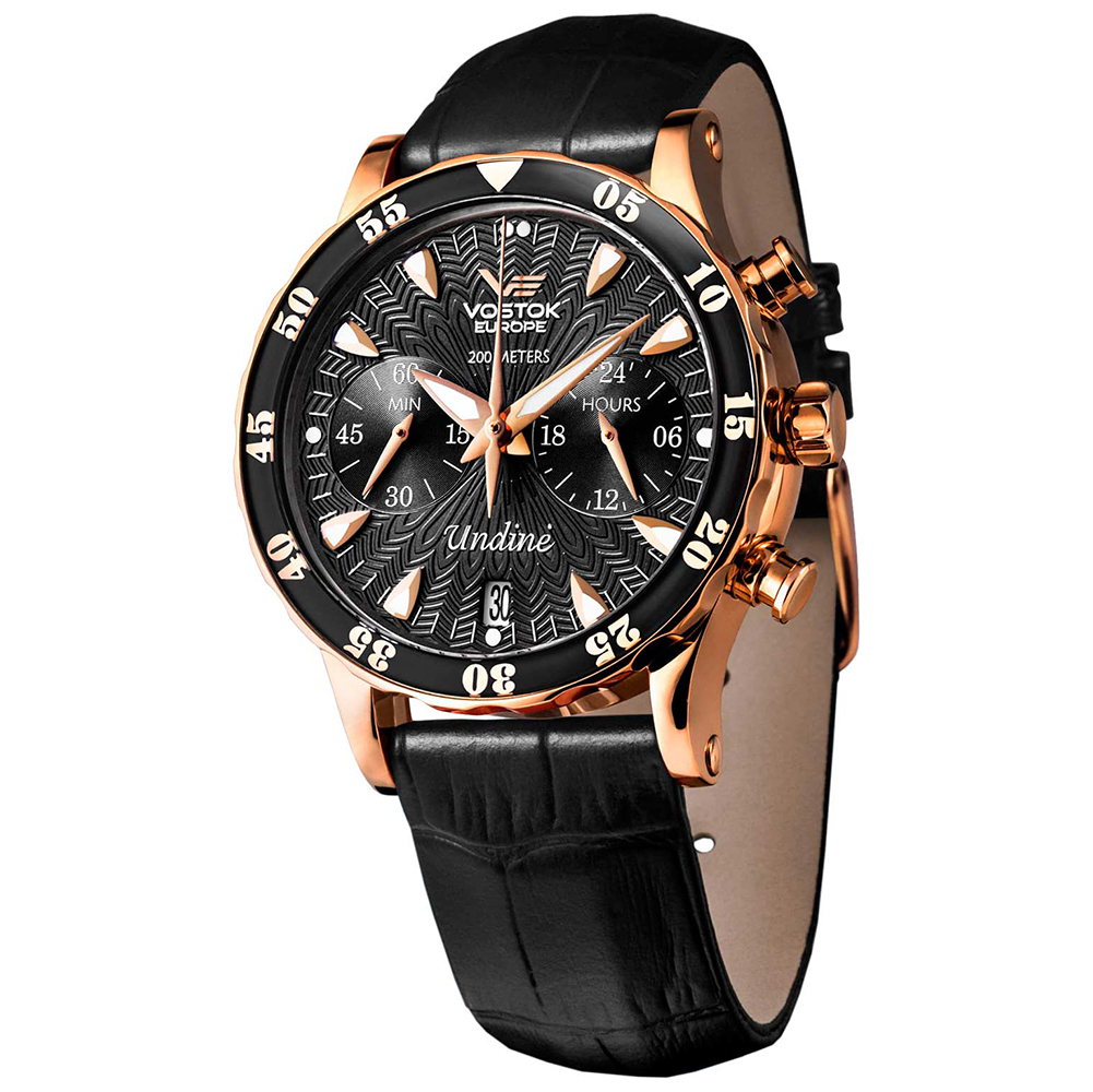 zegarek Vostok Europe VK64-515B568 Undine Chrono damski z chronograf Undine - miniatura 5