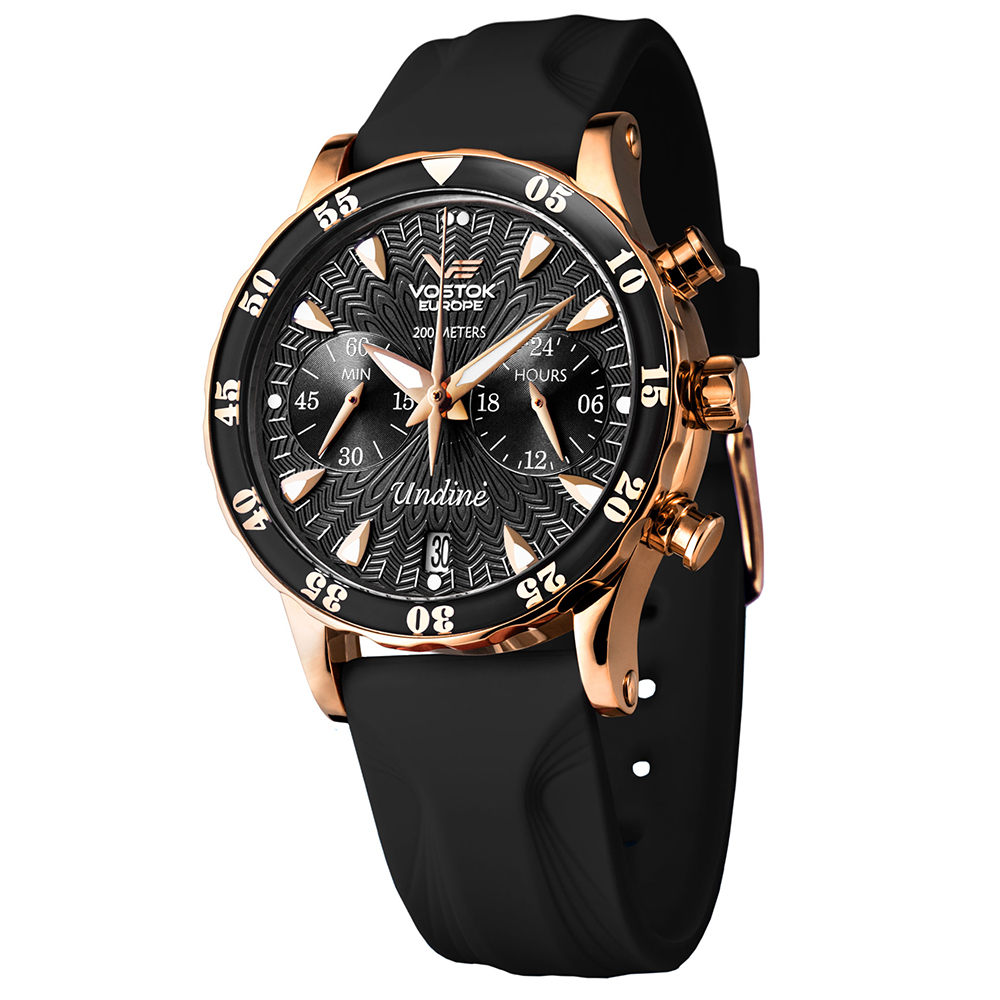zegarek Vostok Europe VK64-515B568B damski z chronograf Undine - miniatura 5