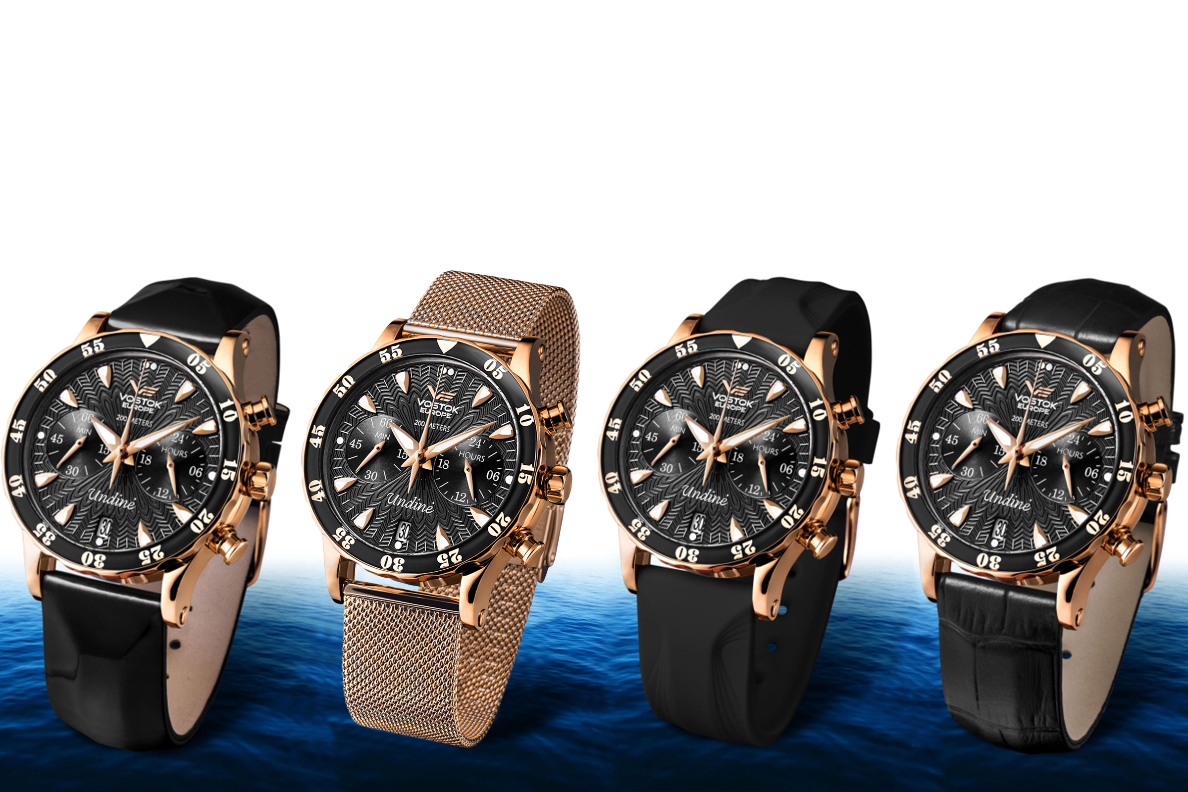 zegarek Vostok Europe VK64-515B568B kwarcowy damski Undine Undine Chrono - miniatura 2