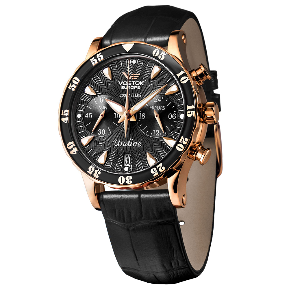 zegarek Vostok Europe VK64-515B568B Undine Chrono damski z chronograf Undine - miniatura 4