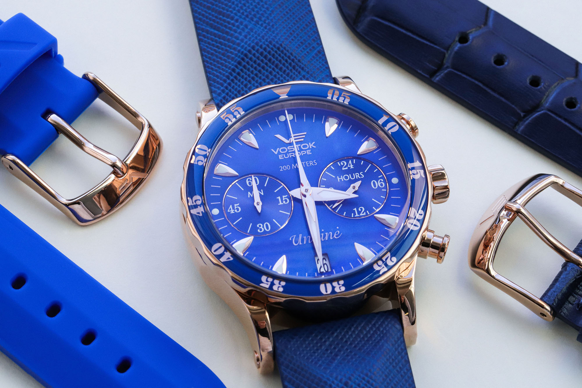 zegarek Vostok Europe VK64-515B670B kwarcowy damski Undine Undine Chrono - miniatura 6