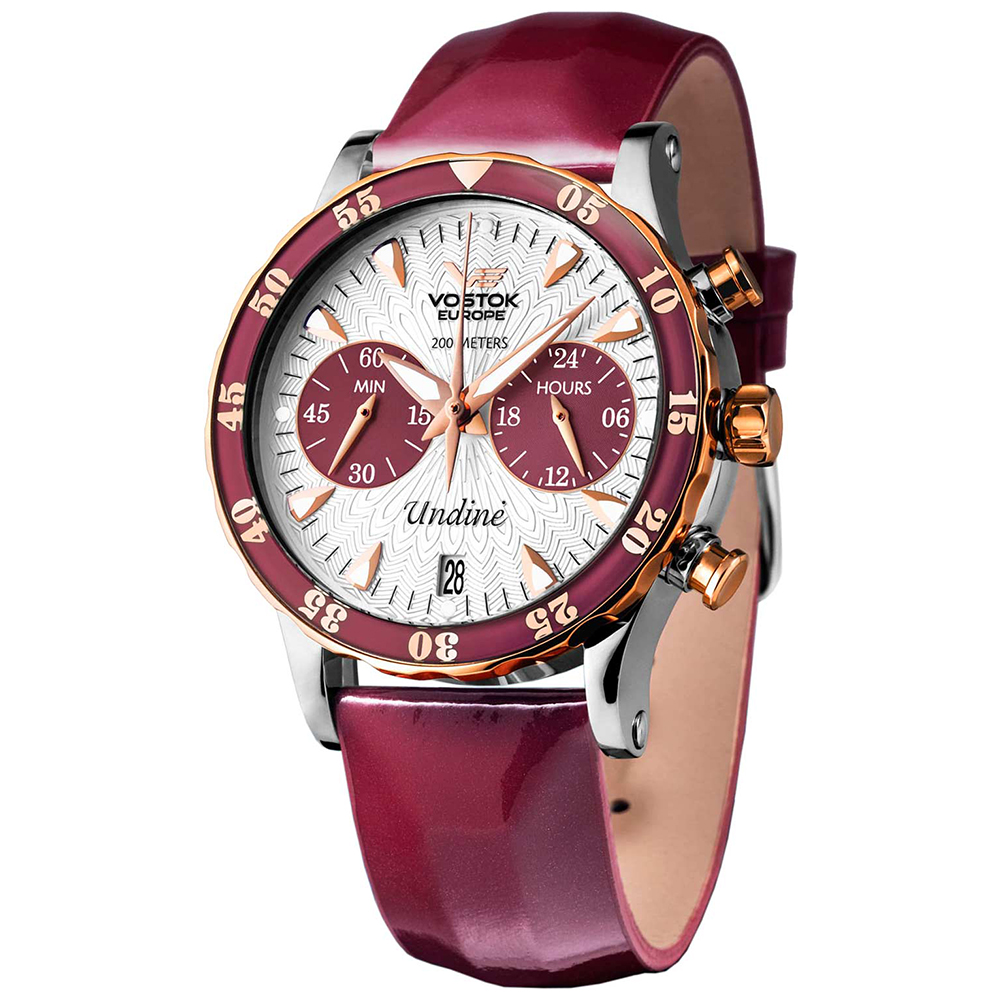 zegarek Vostok Europe VK64-515E567 kwarcowy damski Undine Undine Chrono - miniatura 5