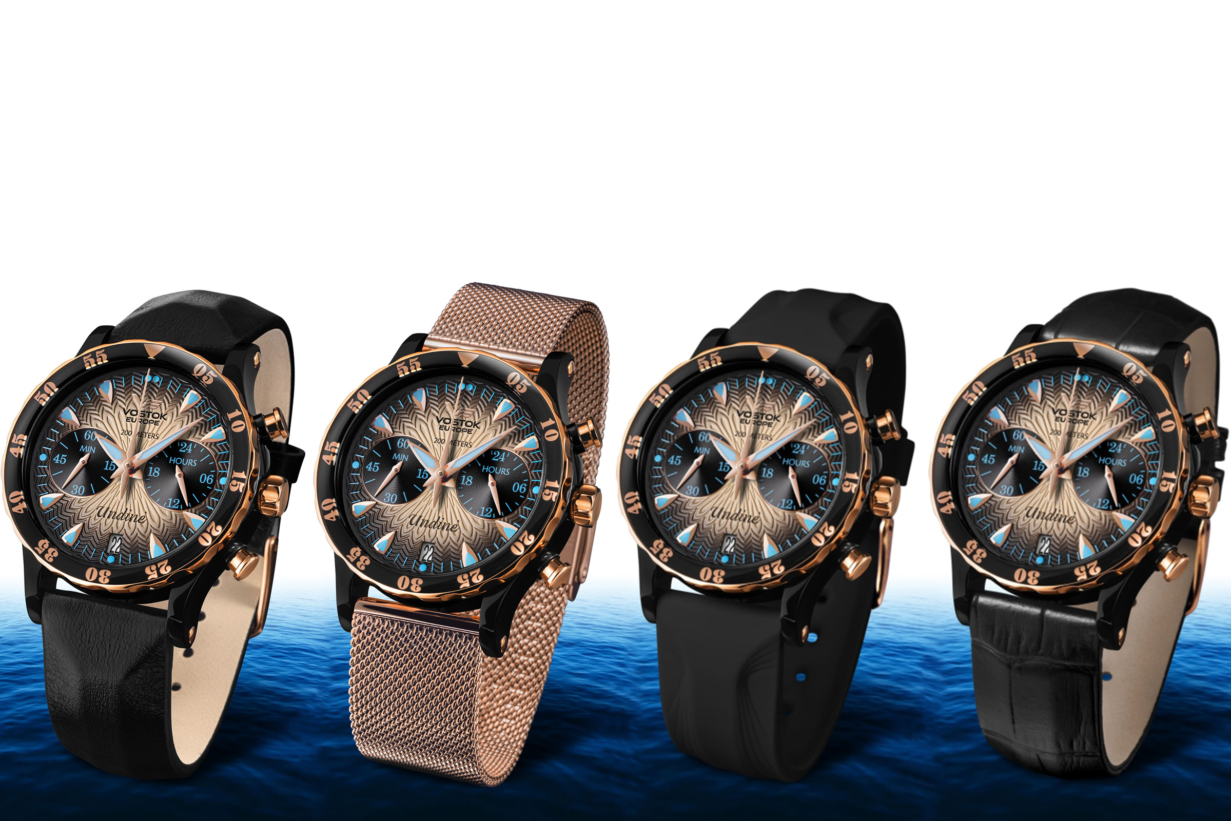 zegarek Vostok Europe VK64-515E627B kwarcowy damski Undine Undine Chrono - miniatura 2