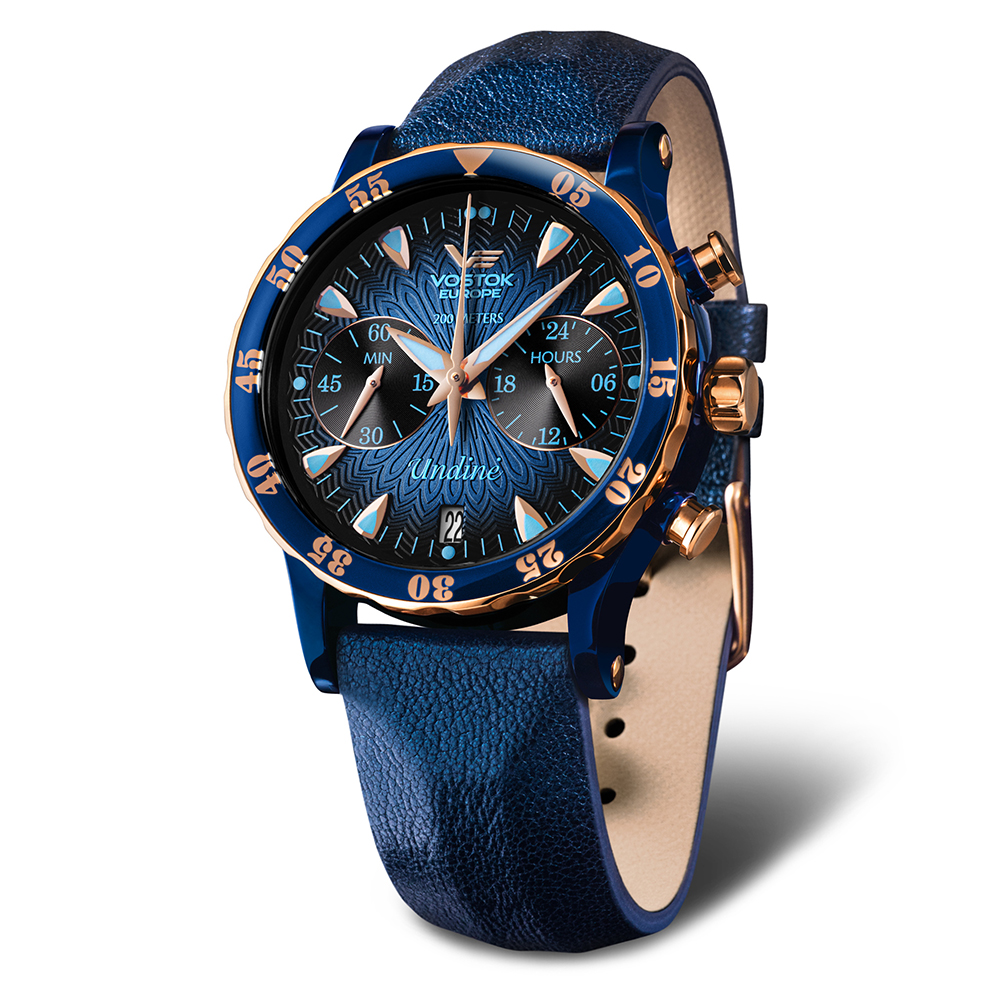 zegarek Vostok Europe VK64-515E628 Undine Chrono damski z chronograf Undine - miniatura 6