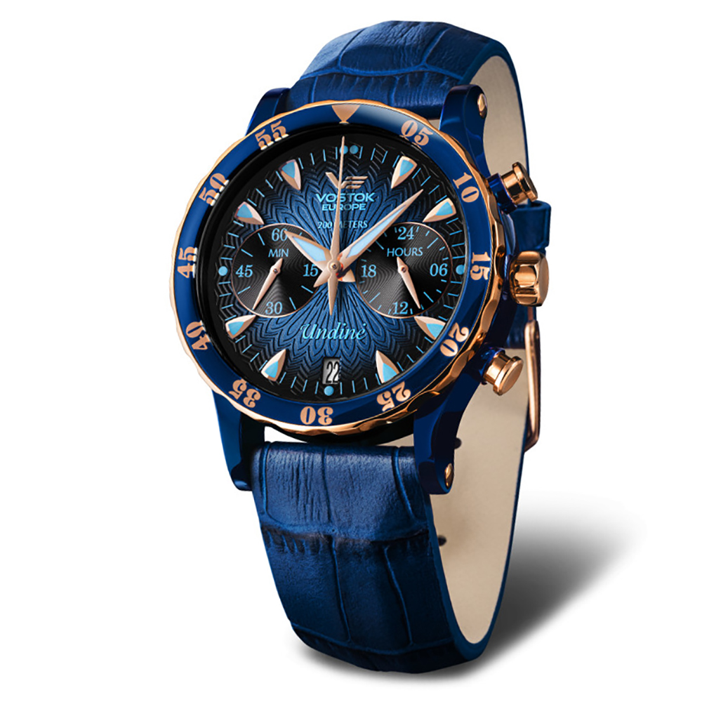 zegarek Vostok Europe VK64-515E628B damski z chronograf Undine - miniatura 7