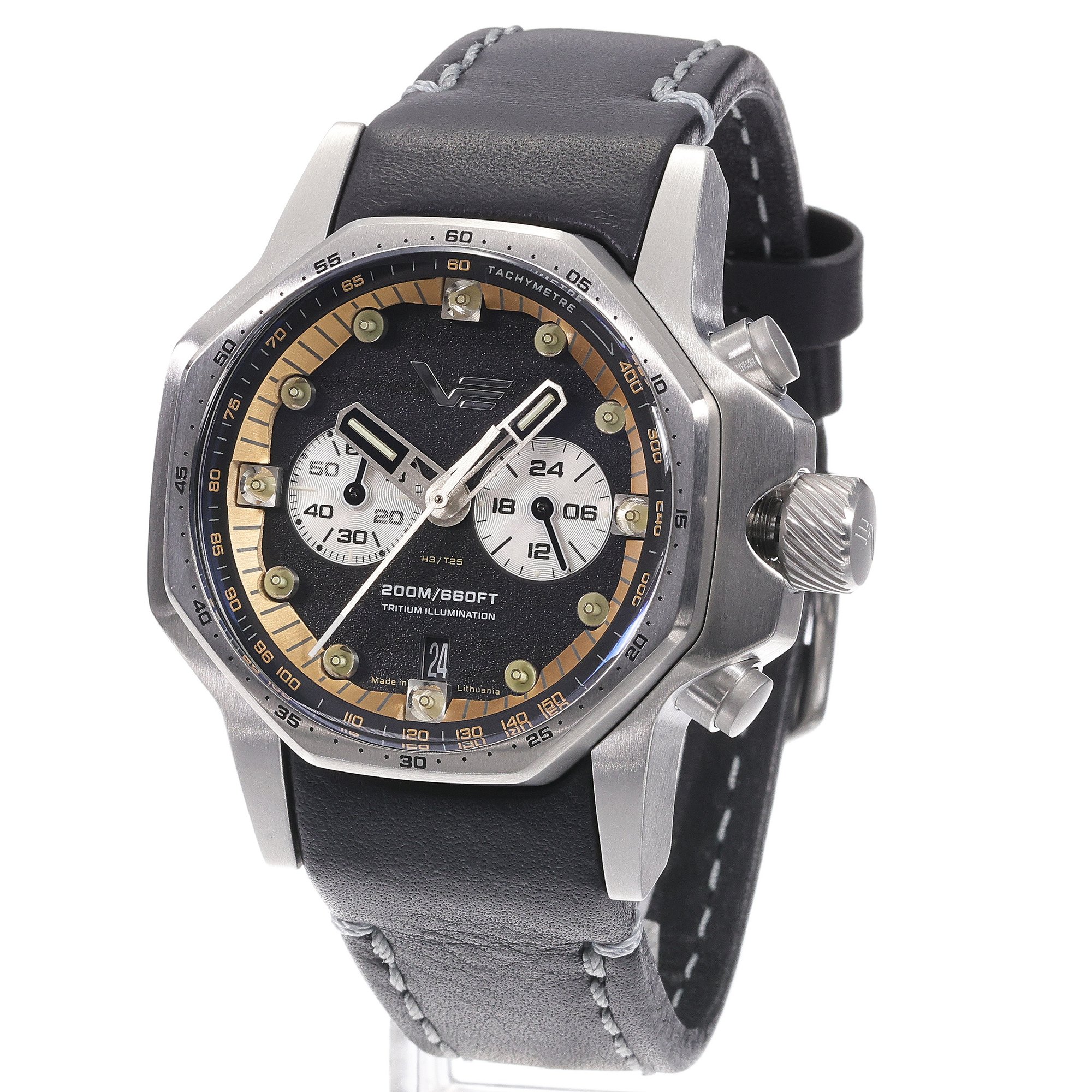 zegarek Vostok Europe VK64-640A698 kwarcowy męski Atomic Age Atomic Age Sakharov Line Quartz Chrono - miniatura 2