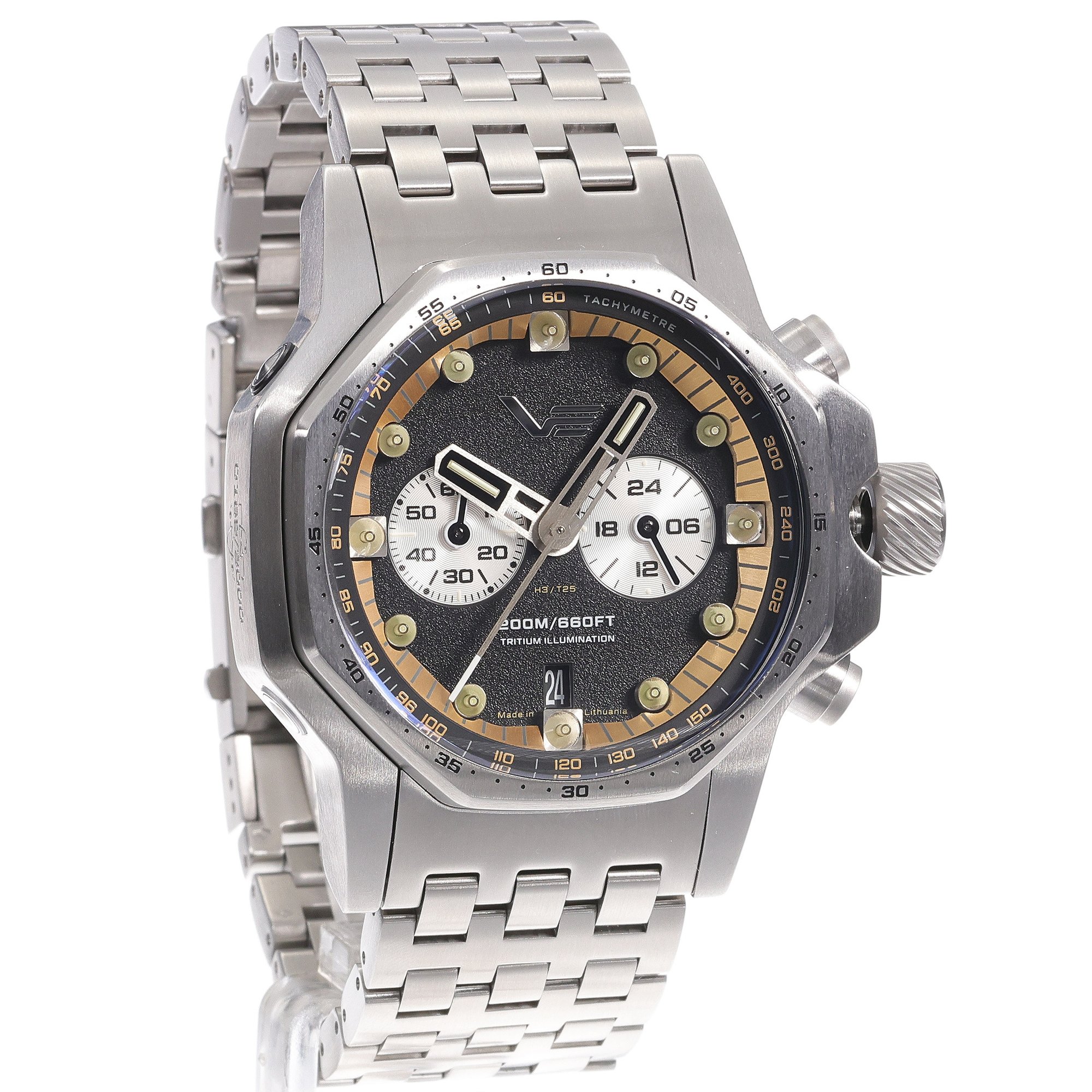 zegarek Vostok Europe VK64-640A698B męski z tachometr Atomic Age - miniatura 3