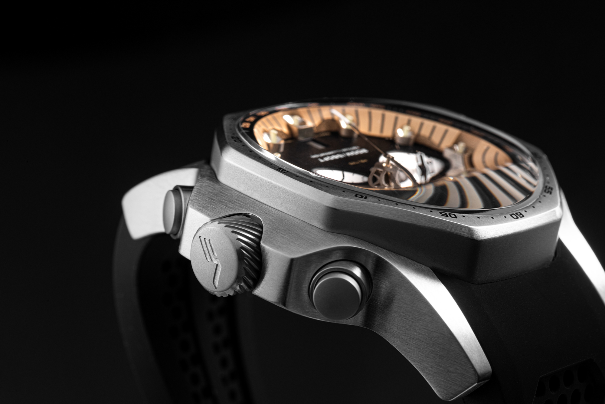 zegarek Vostok Europe VK64-640A698S kwarcowy męski Atomic Age Atomic Age Sakharov Line Quartz Chrono - miniatura 10
