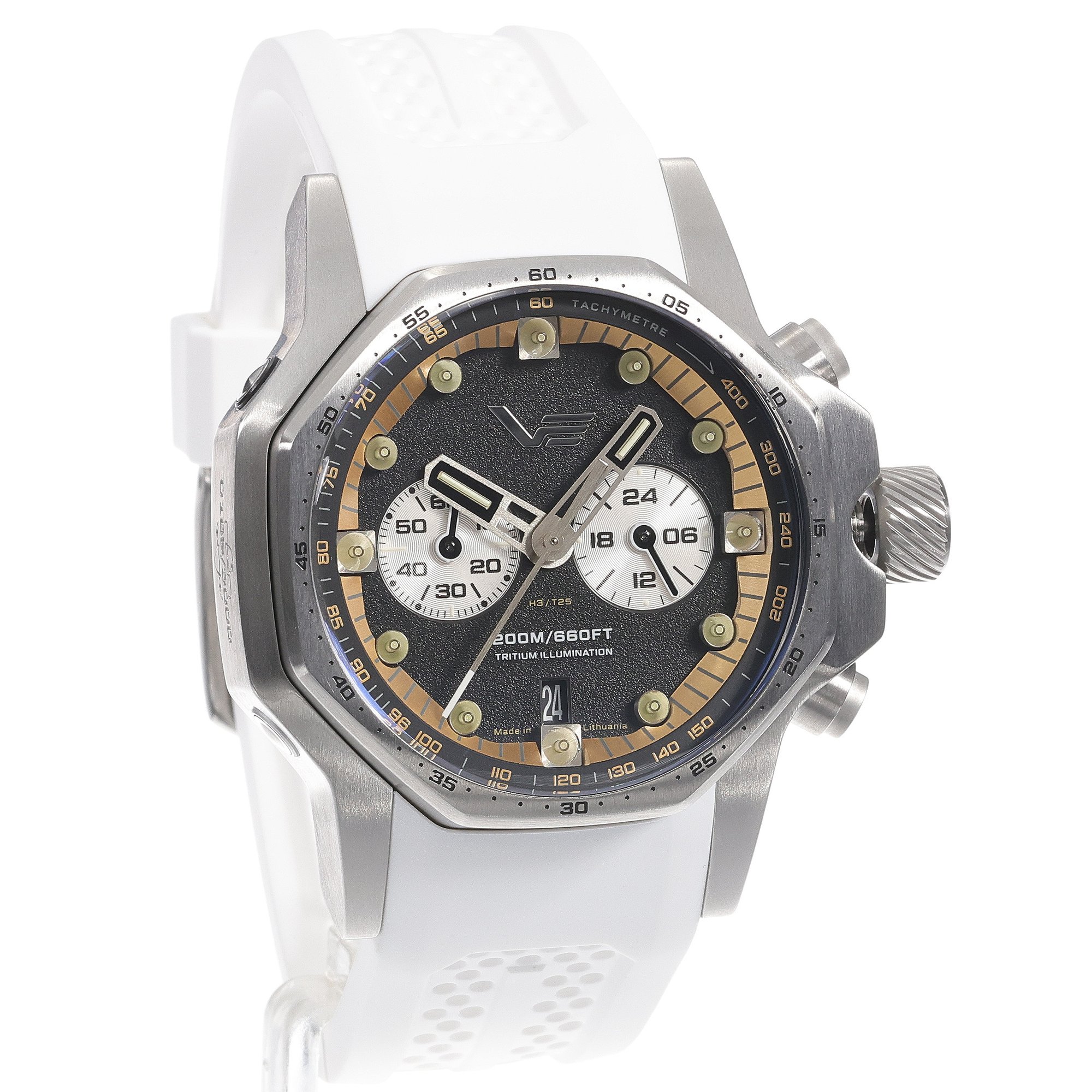 zegarek Vostok Europe VK64-640A698SW męski z tachometr Atomic Age - miniatura 3