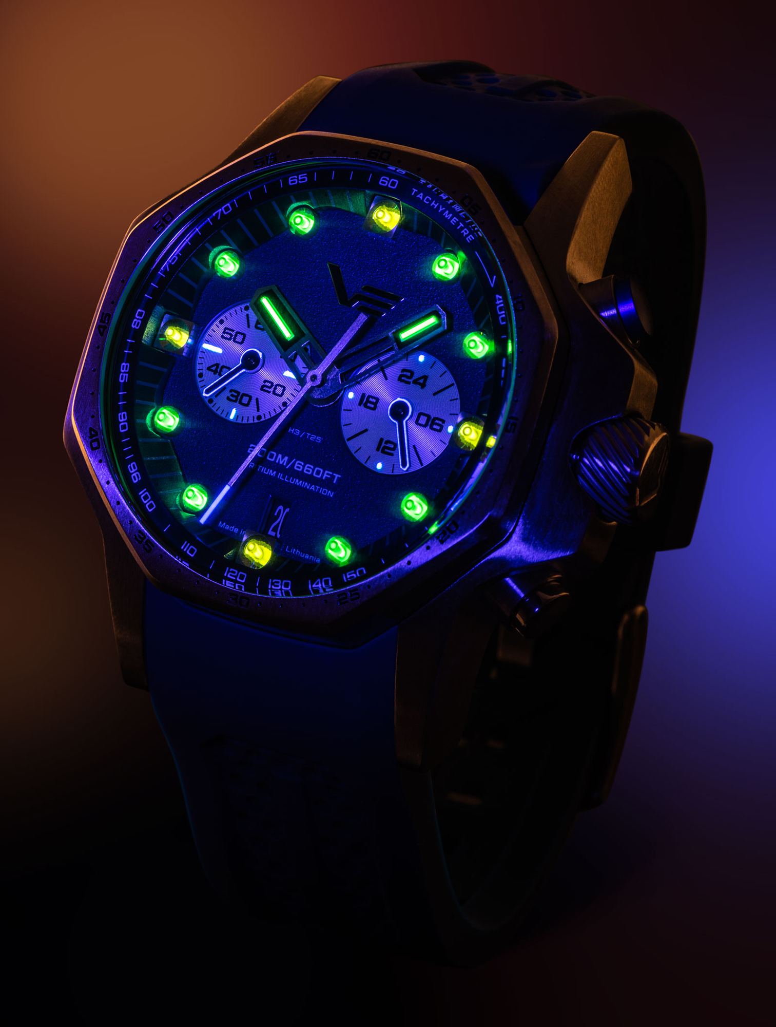 zegarek Vostok Europe VK64-640A700 Atomic Age Sakharov Line Quartz Chrono męski z tachometr Atomic Age - miniatura 7