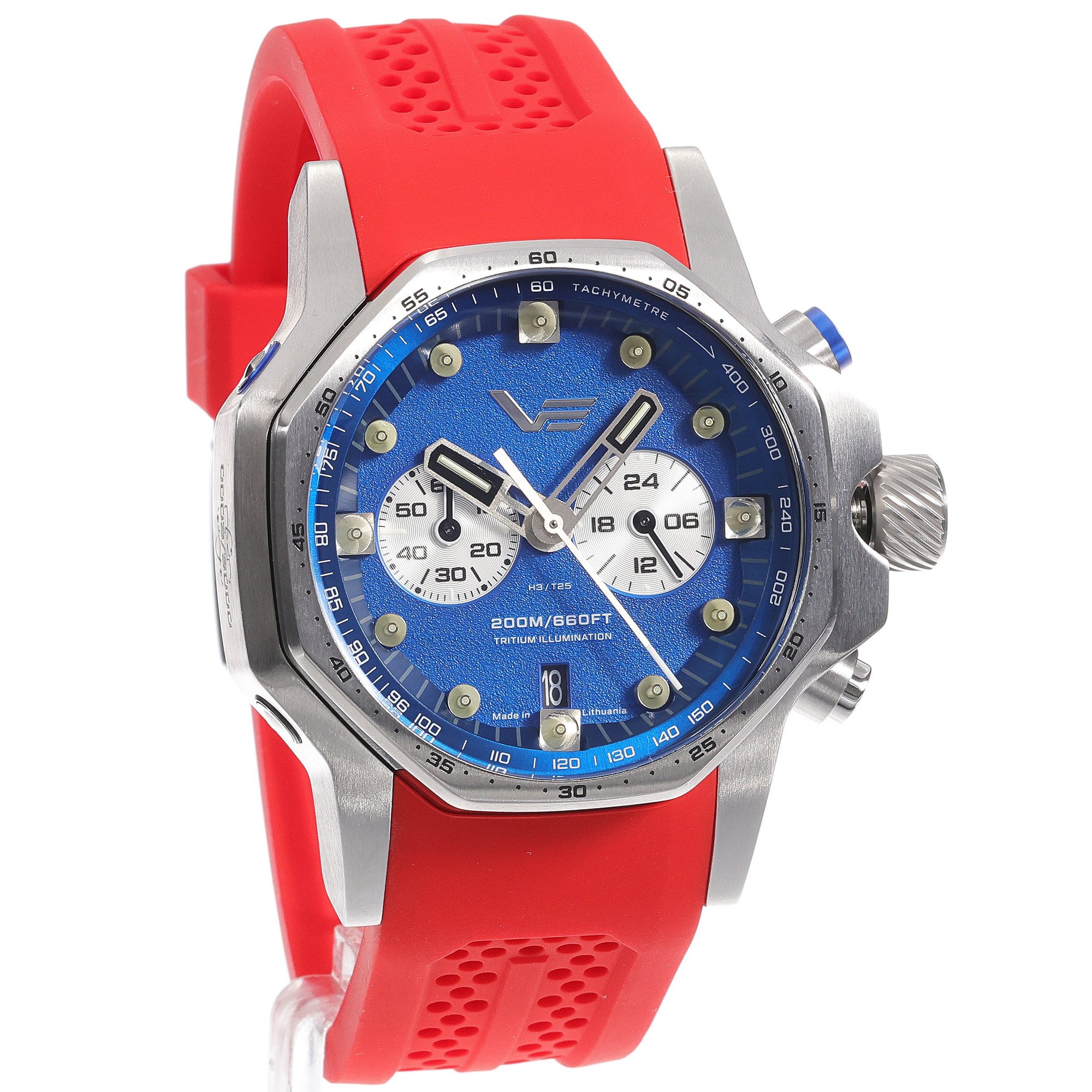 zegarek Vostok Europe VK64-640A700SR srebrny Atomic Age - miniatura 3