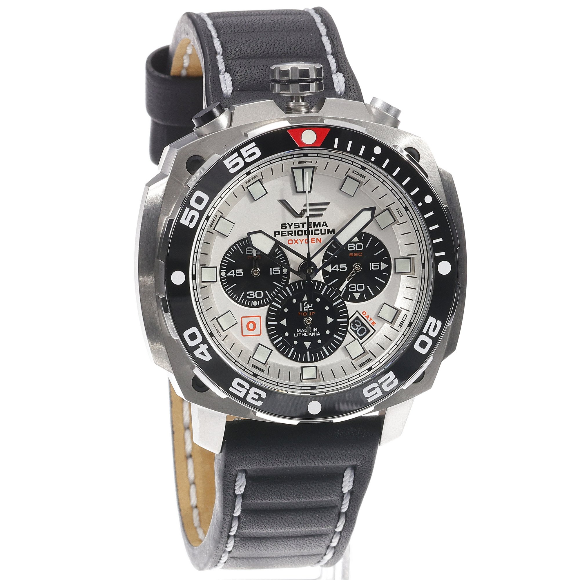 zegarek Vostok Europe VK67-650A722LB Systema Periodicum Oxygen męski z chronograf Systema Periodicum - miniatura 3