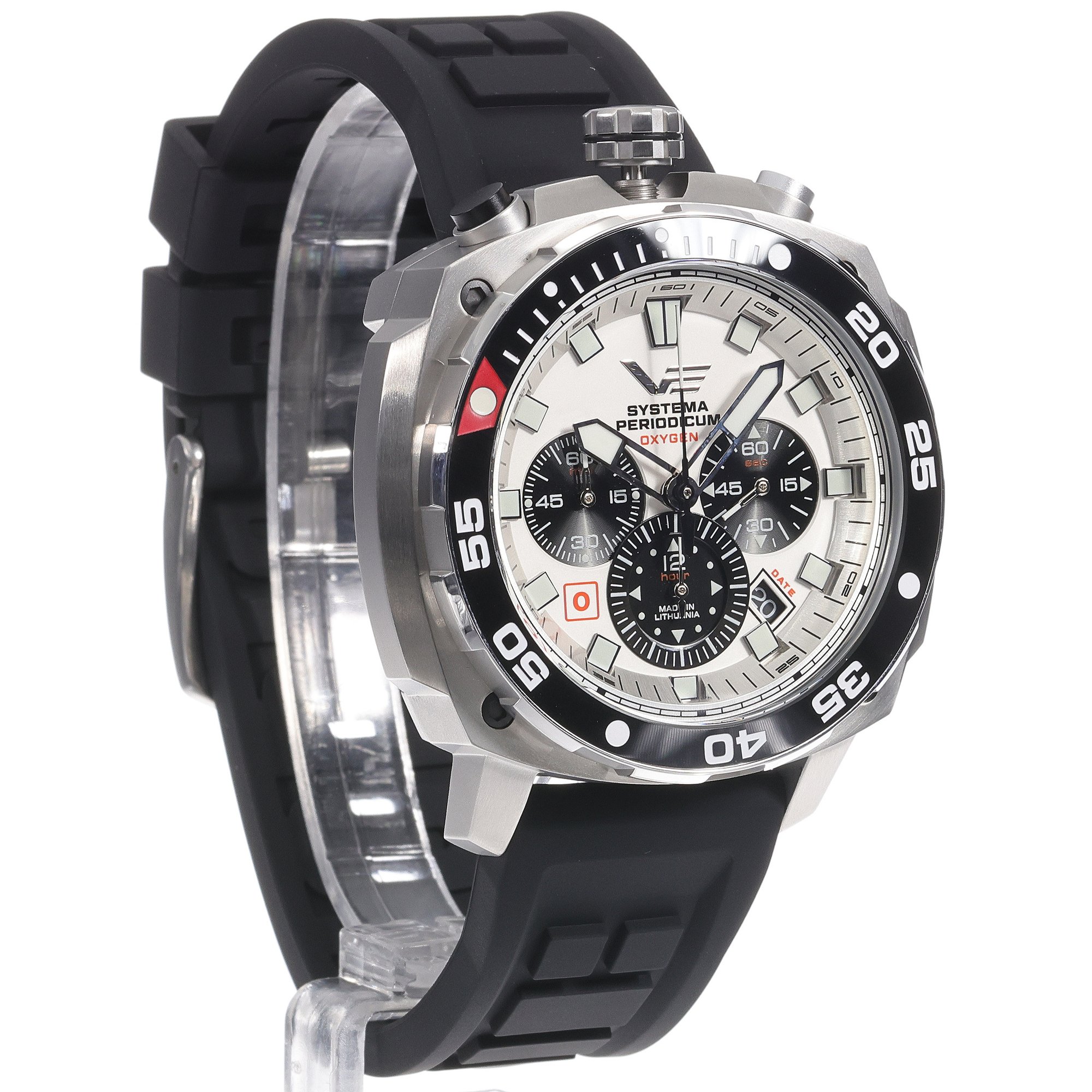 zegarek Vostok Europe VK67-650A722SB Systema Periodicum Oxygen męski z chronograf Systema Periodicum - miniatura 3